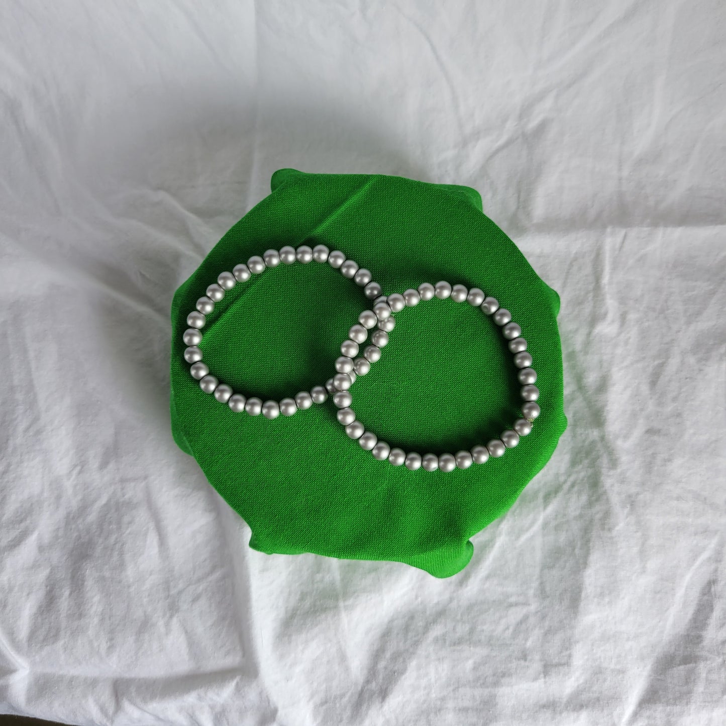 Grey Beaded Bracelet