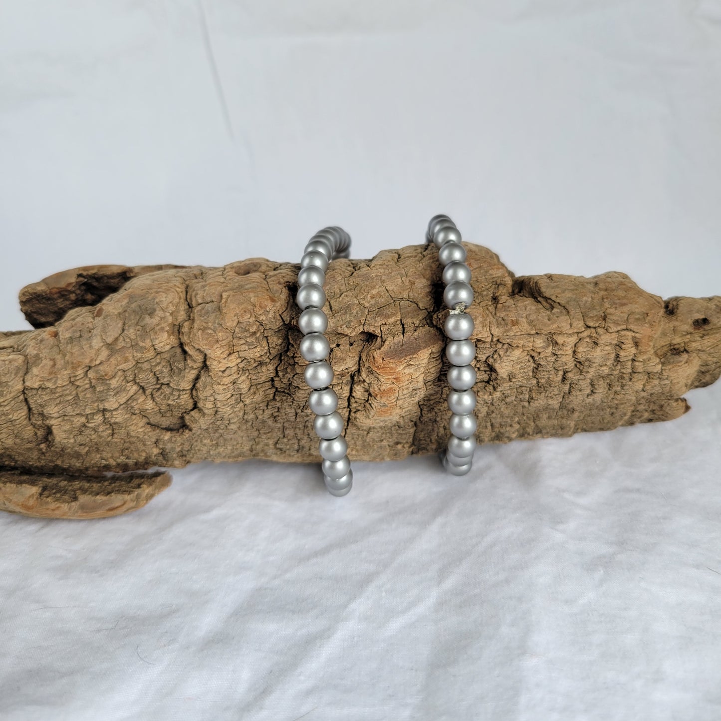 Grey Beaded Bracelet