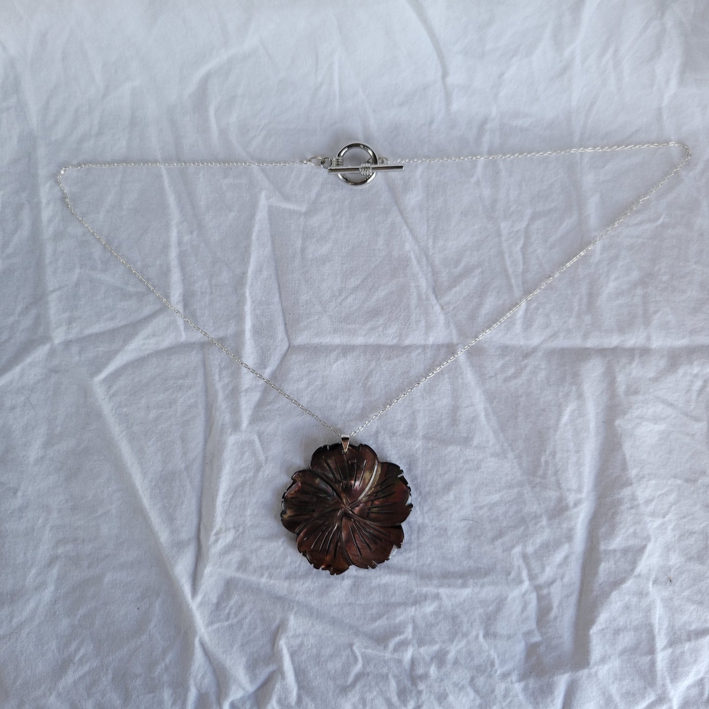 Brown Flower Necklace