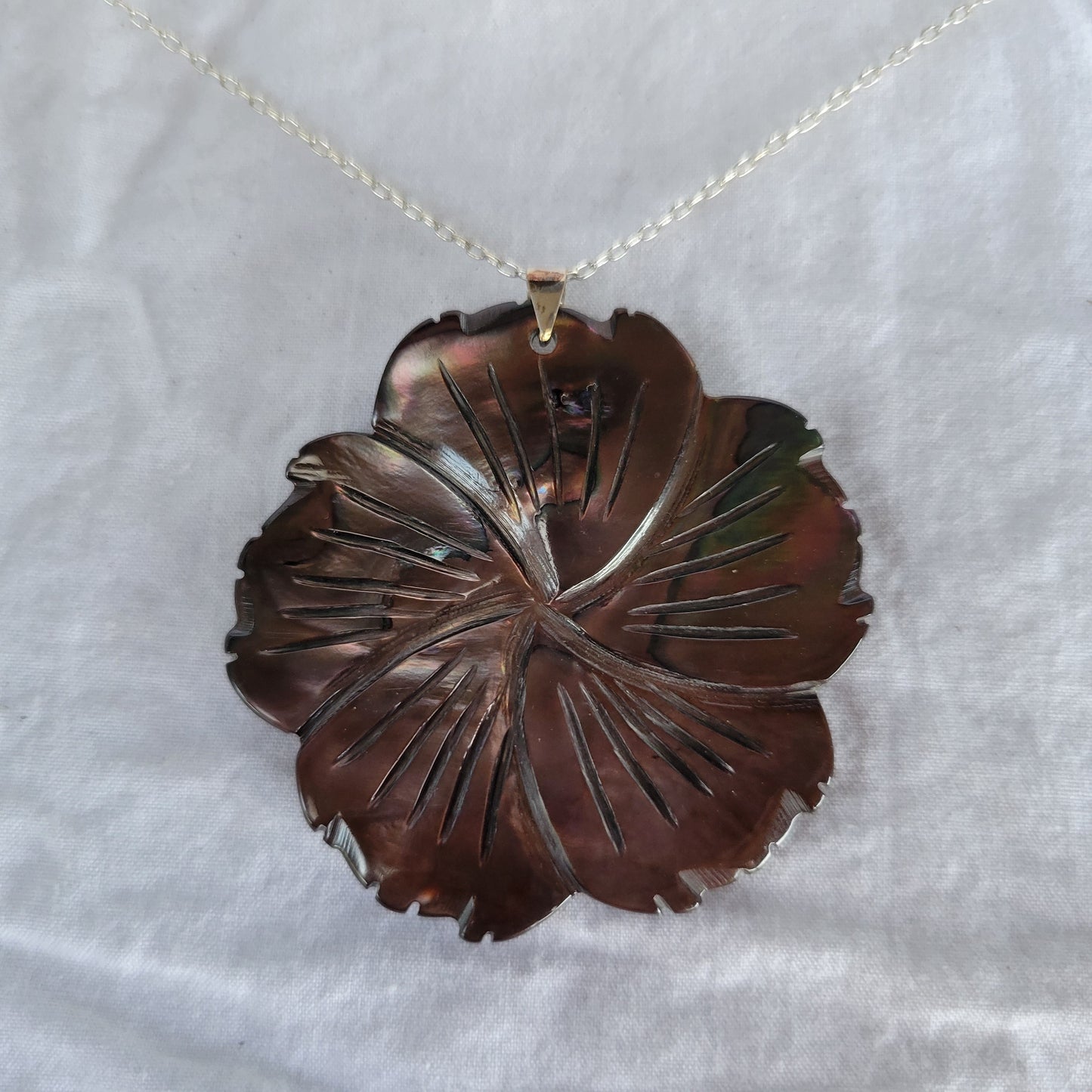 Brown Flower Necklace