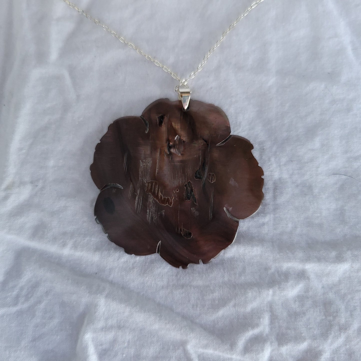 Brown Flower Necklace