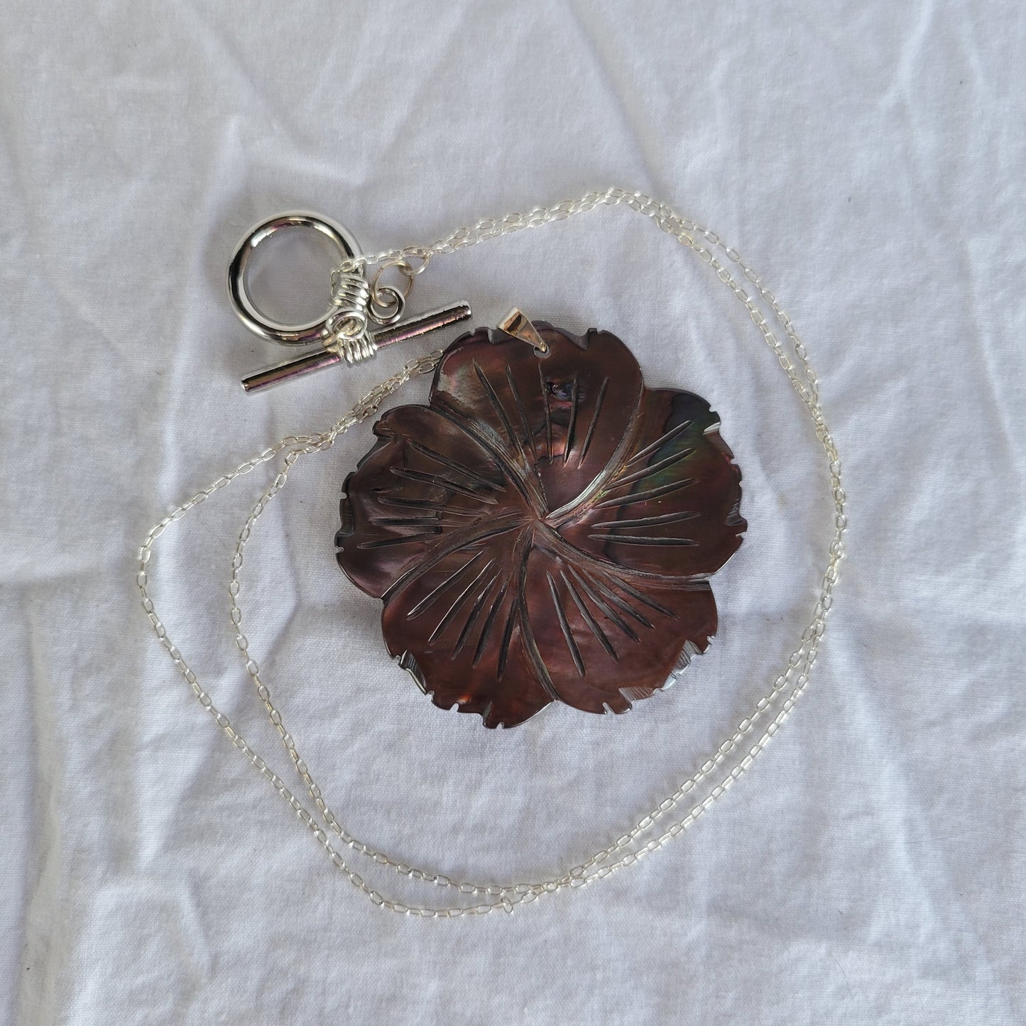 Brown Flower Necklace