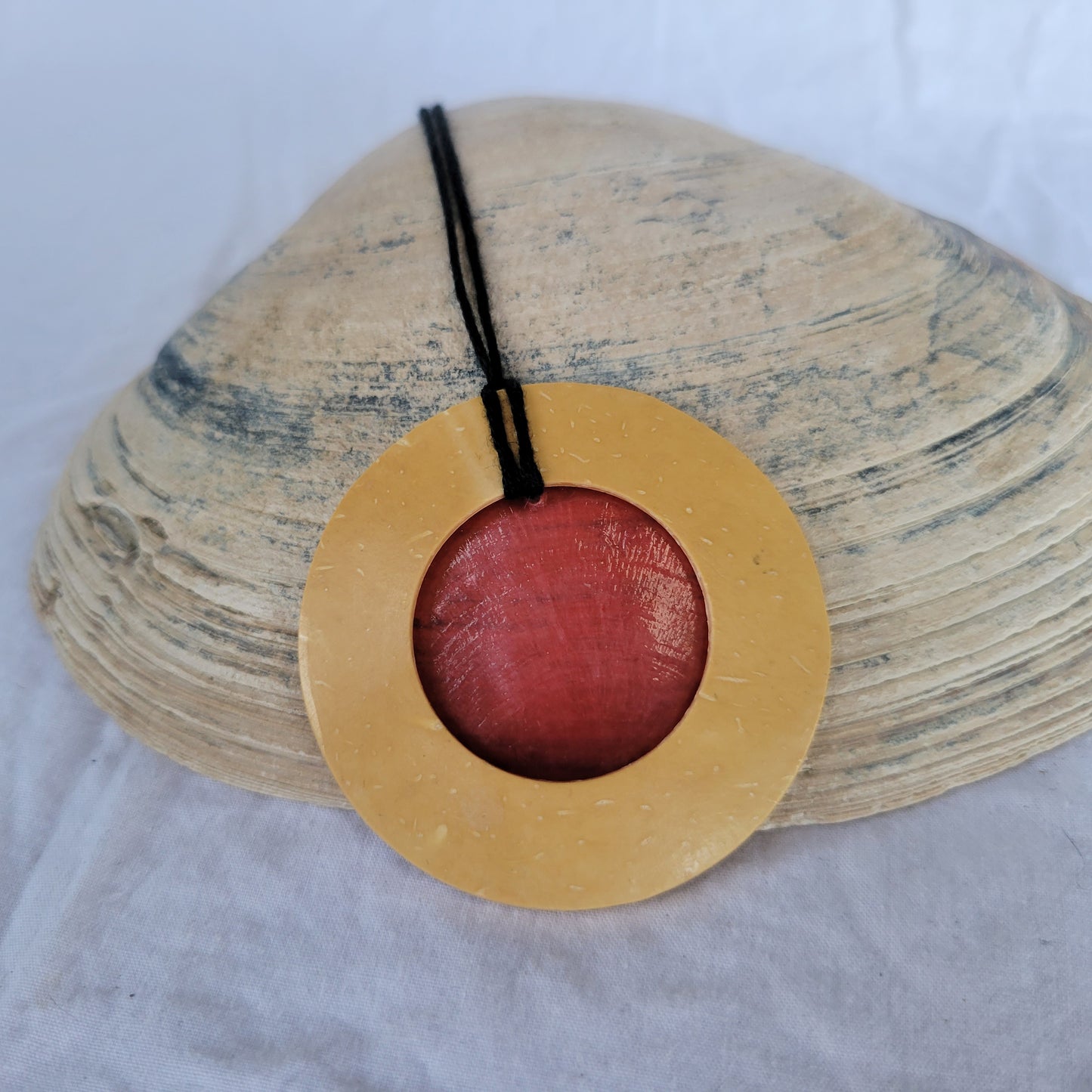 Wood and Shell Necklace