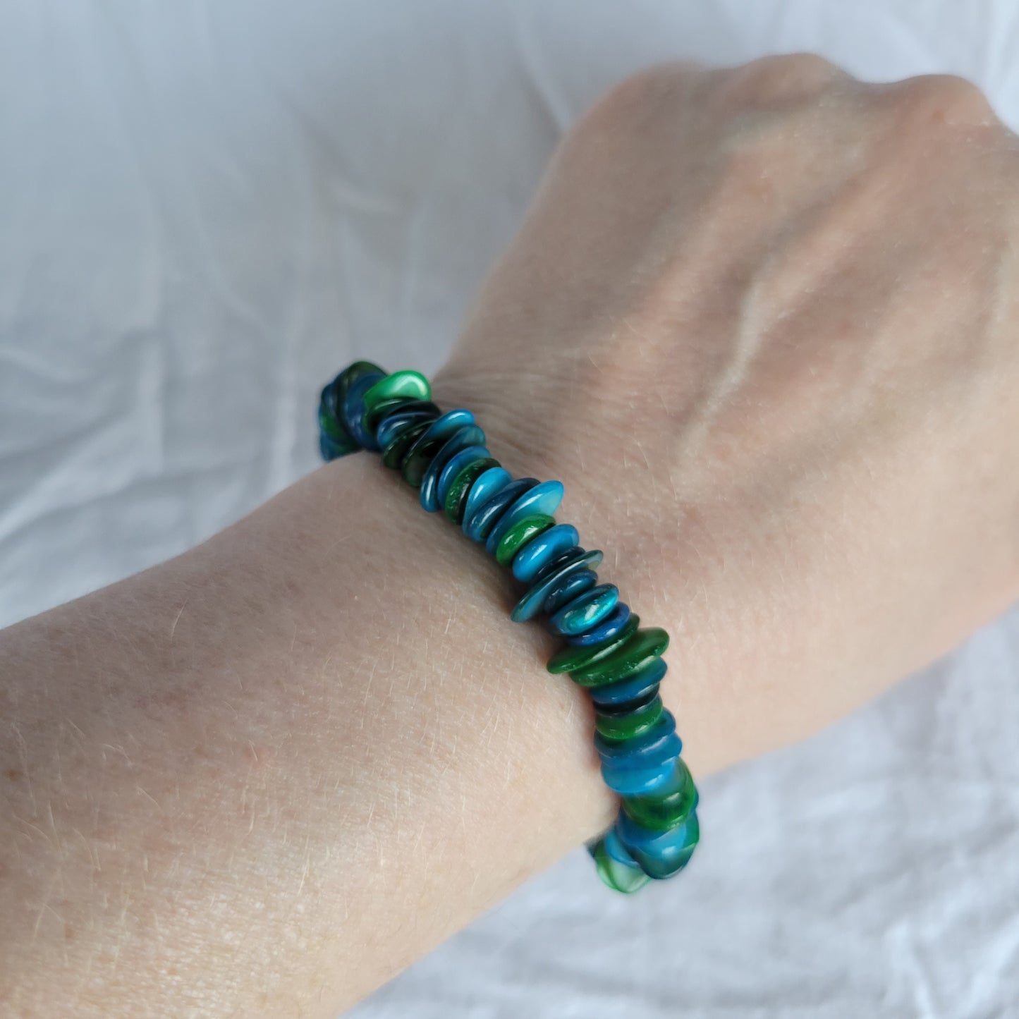Aqua Shell Bracelet