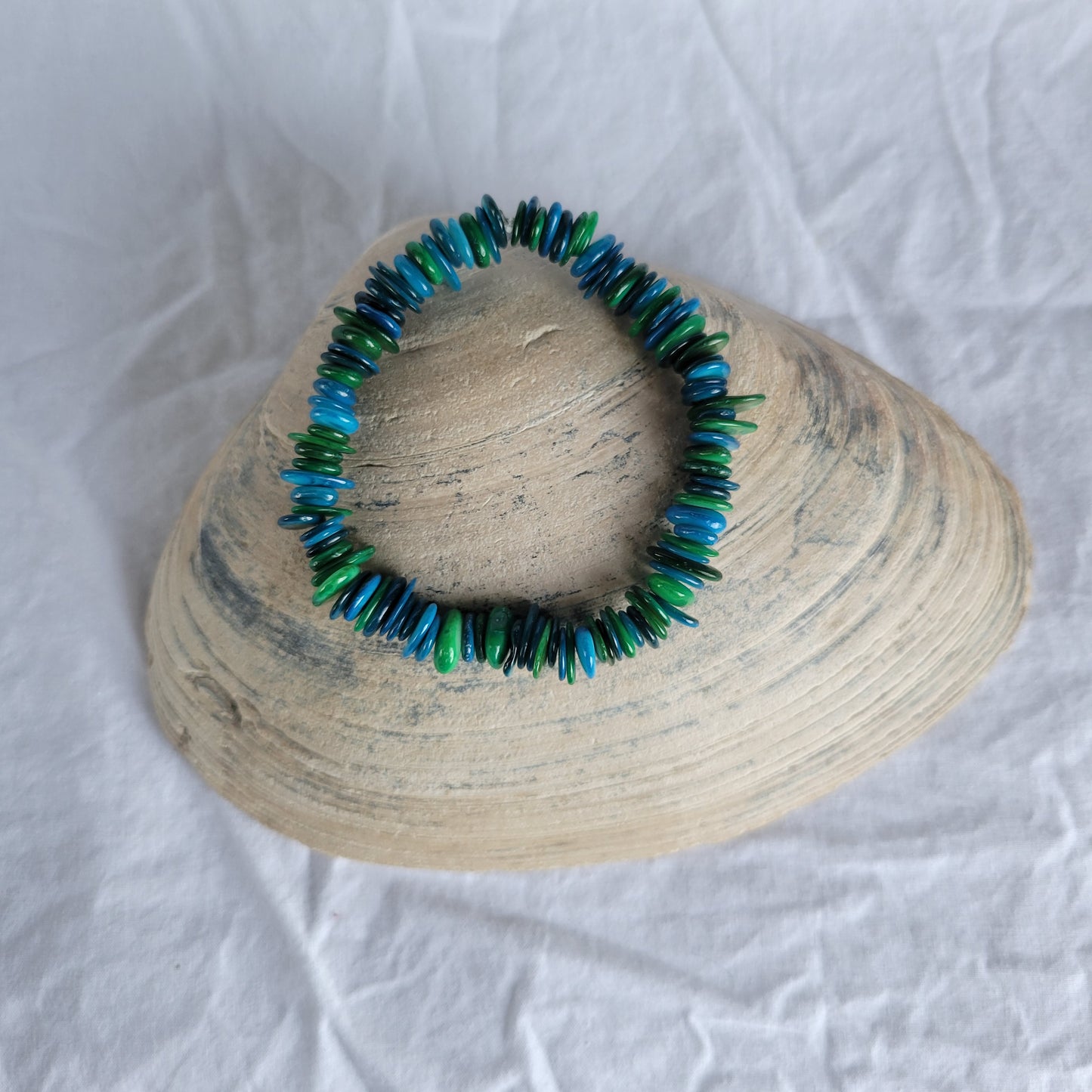 Aqua Shell Bracelet