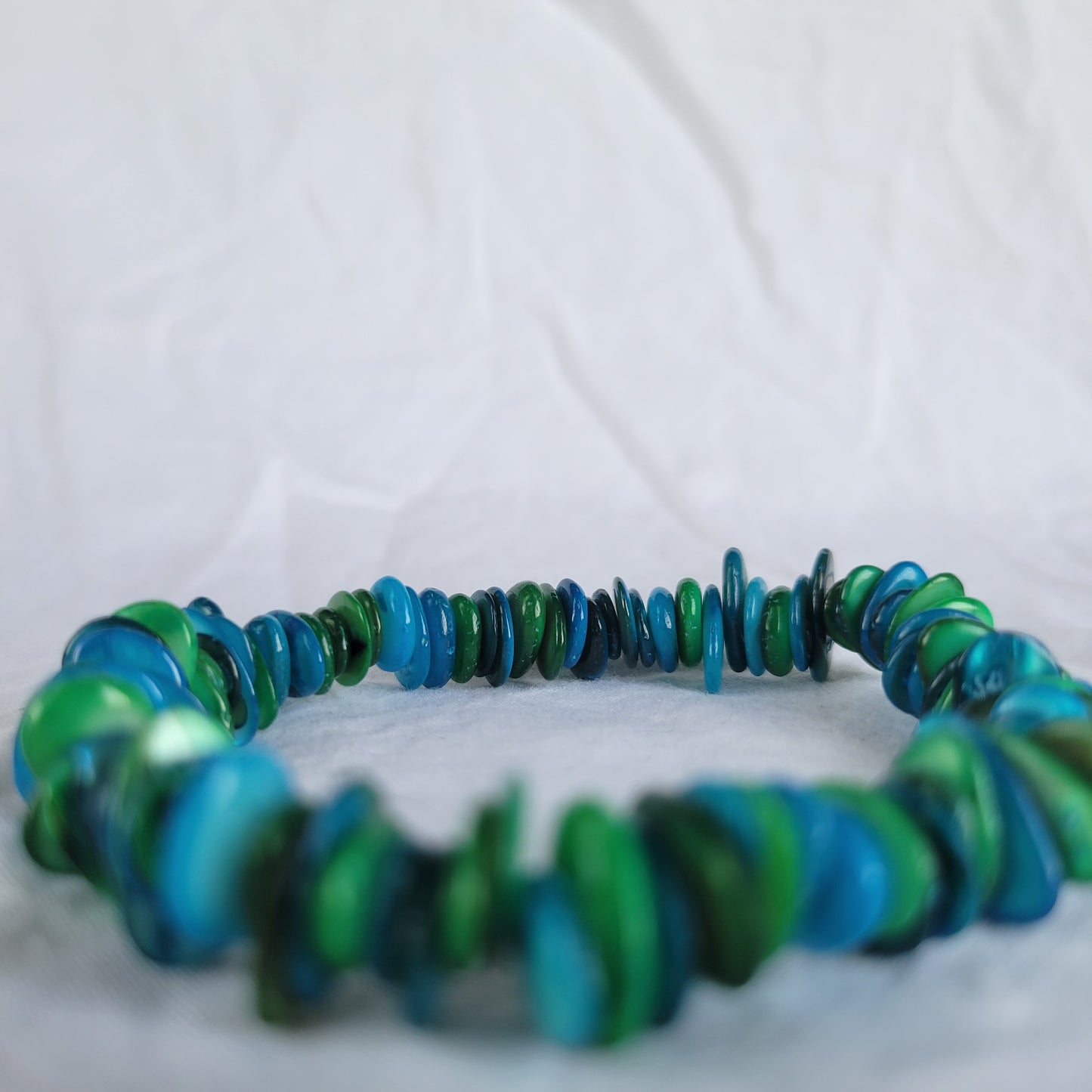 Aqua Shell Bracelet