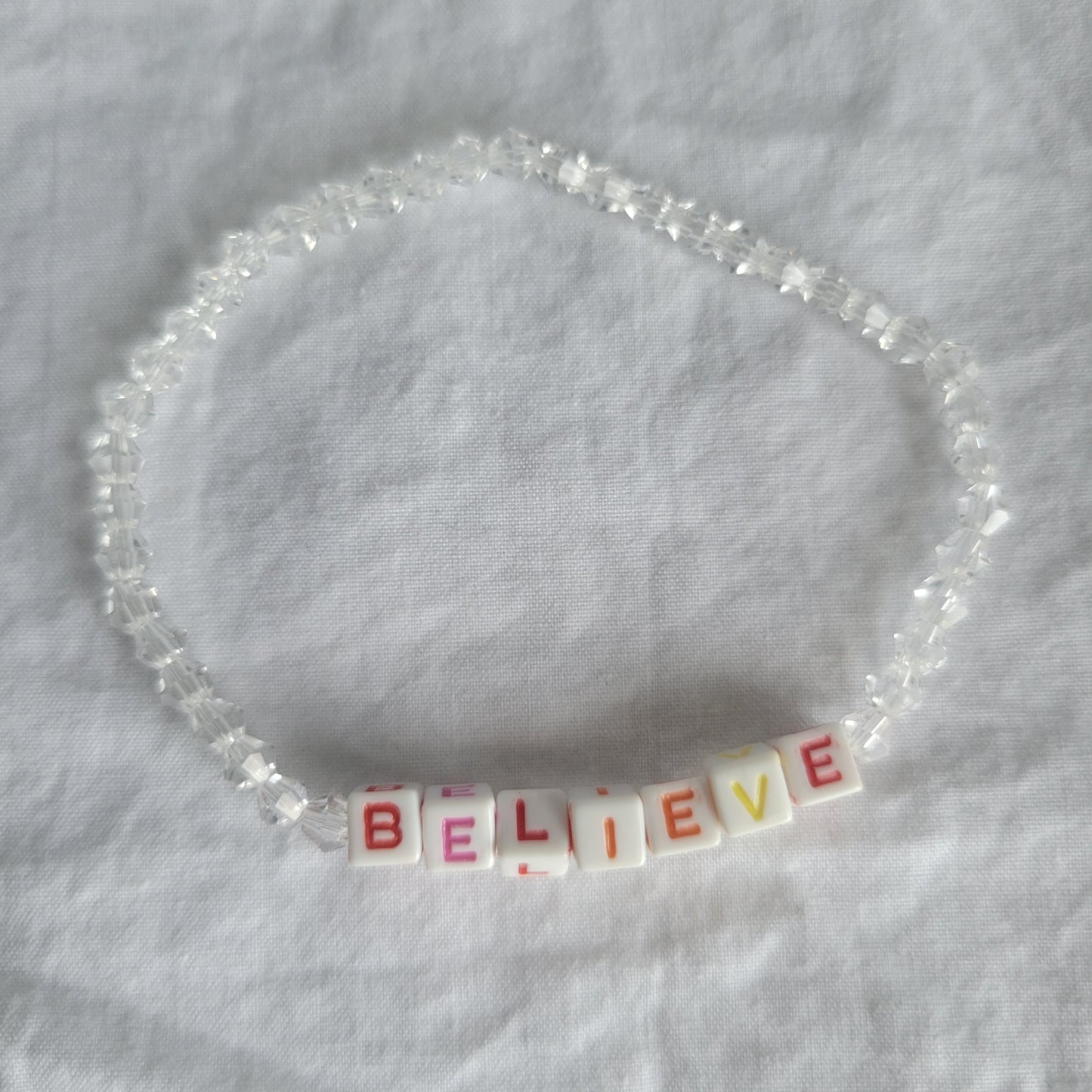 Believe Beaded Bracelet
