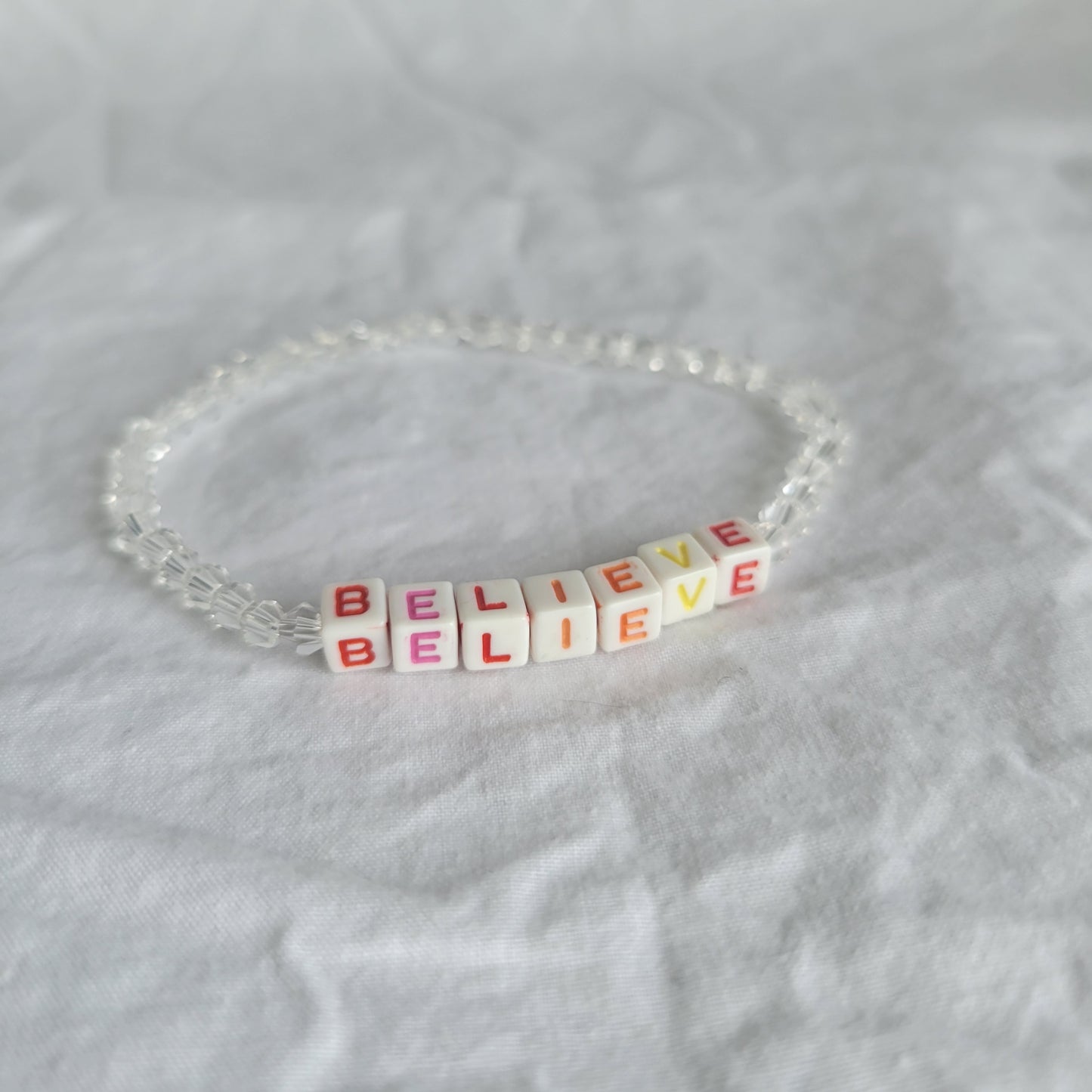 Believe Beaded Bracelet