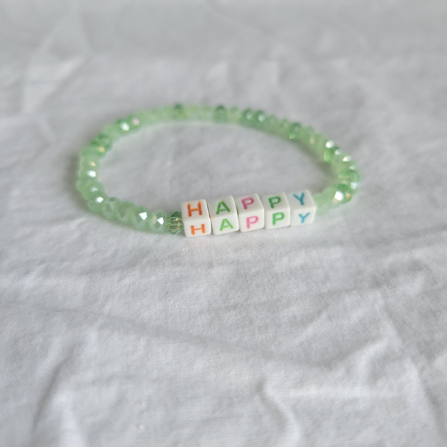 Happy Beaded Bracelet