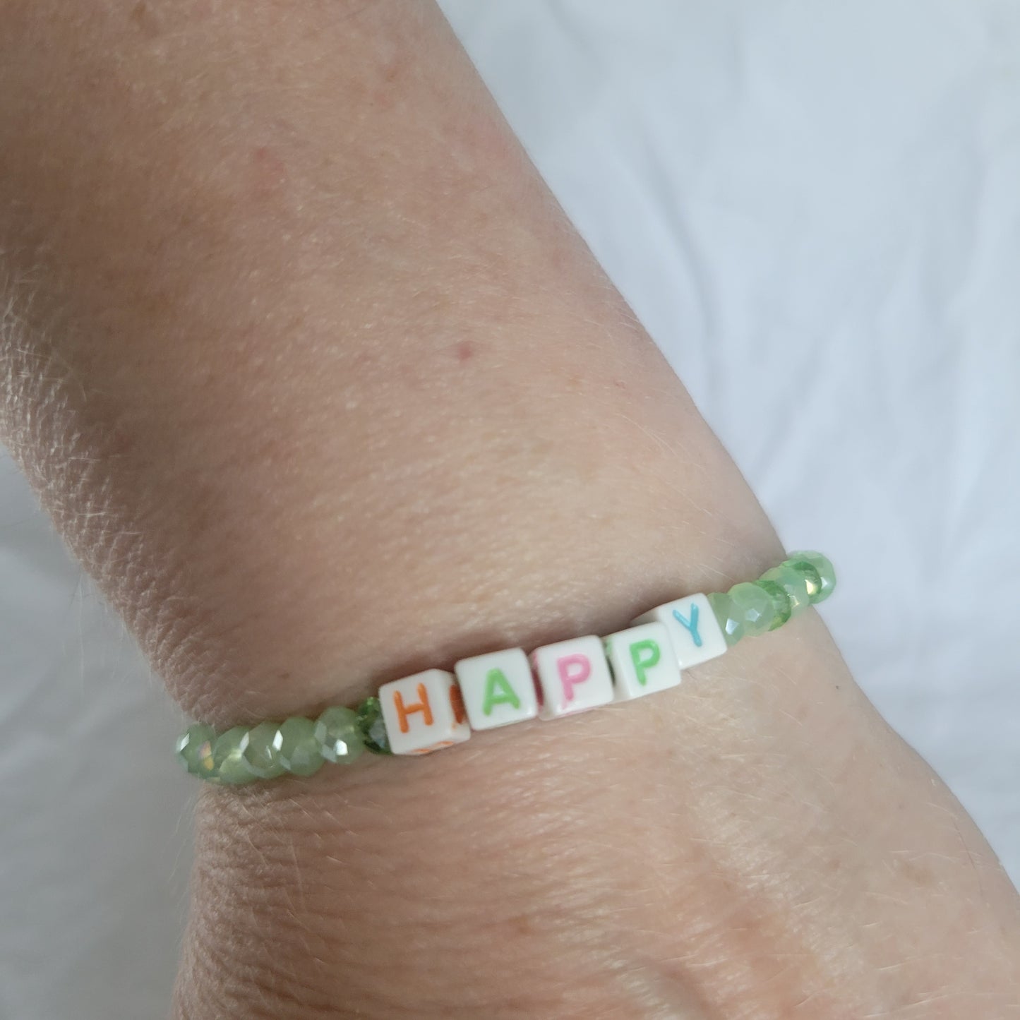Happy Beaded Bracelet