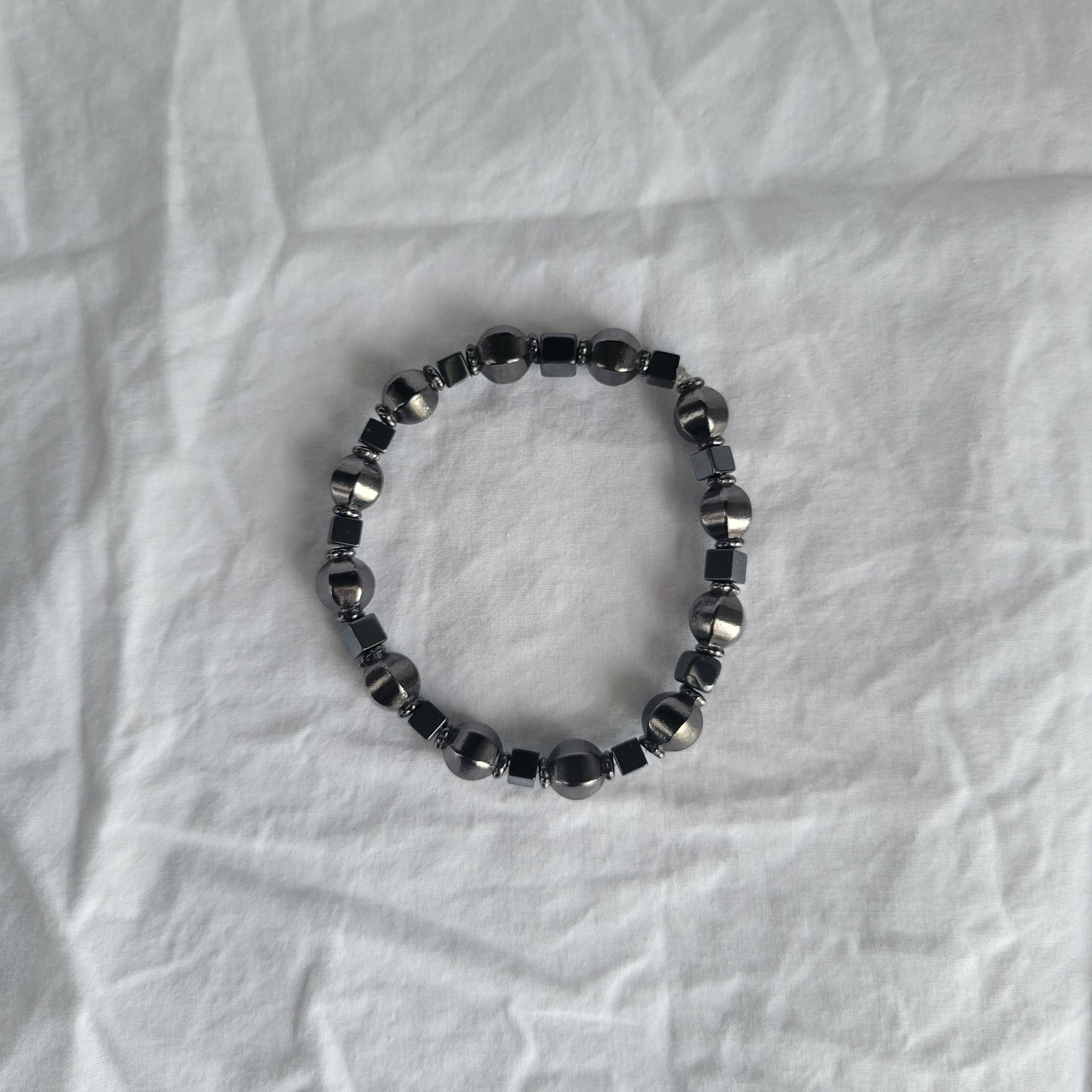 Hematite Beaded Bracelet