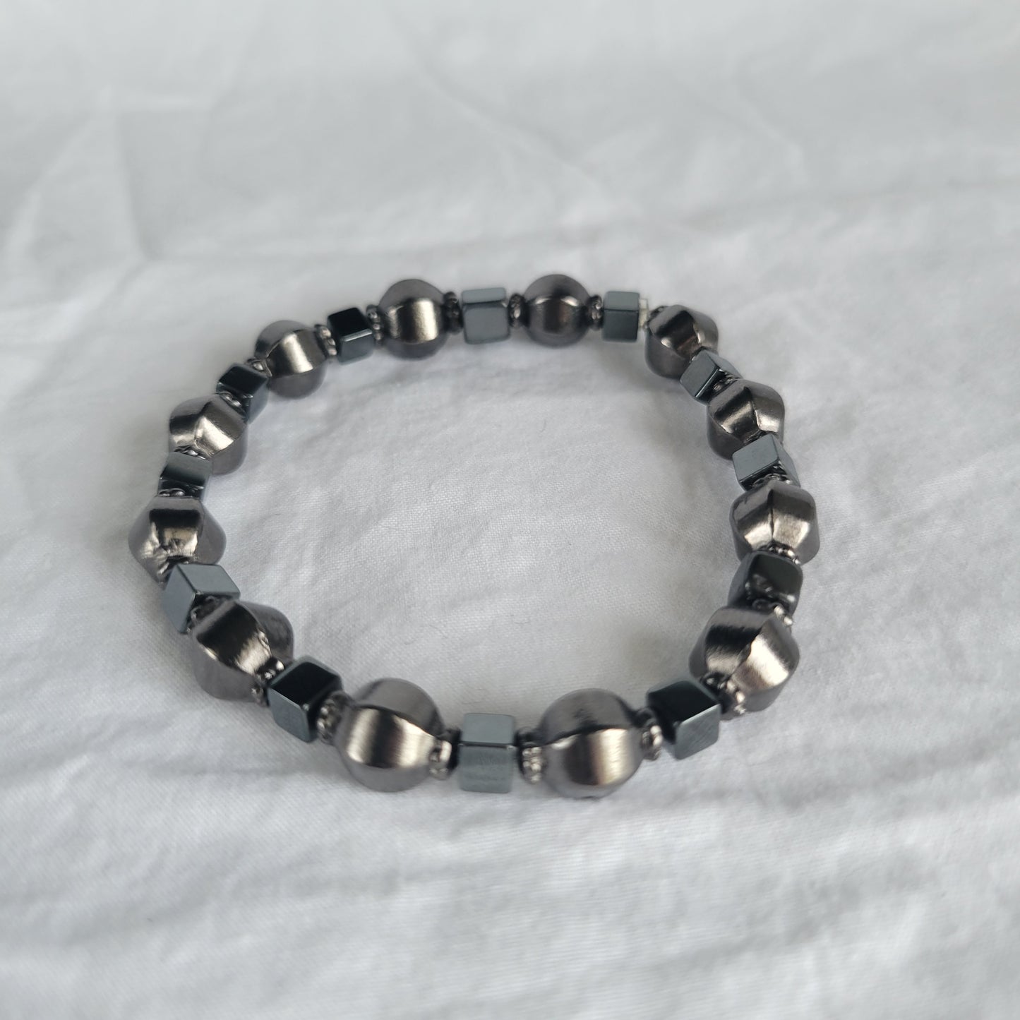 Hematite Beaded Bracelet