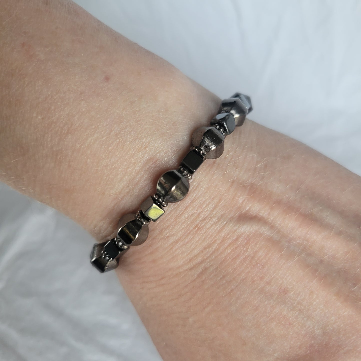 Hematite Beaded Bracelet