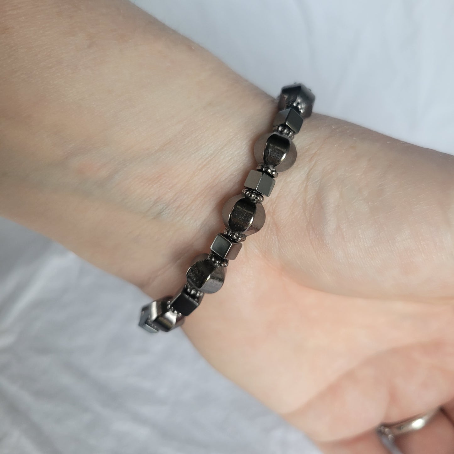 Hematite Beaded Bracelet