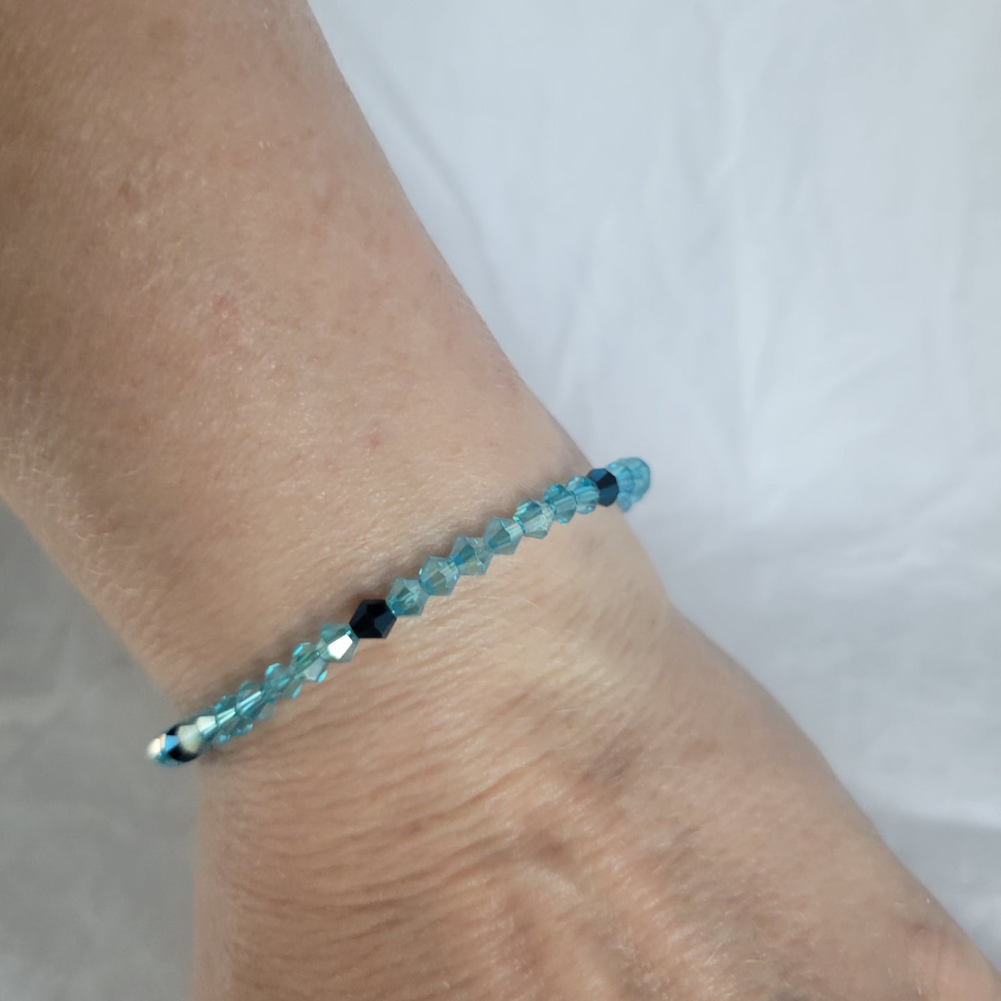 Blue Beaded Bracelet