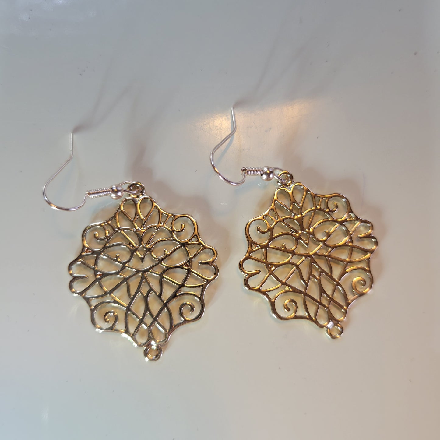 Gold Filigree Earrings