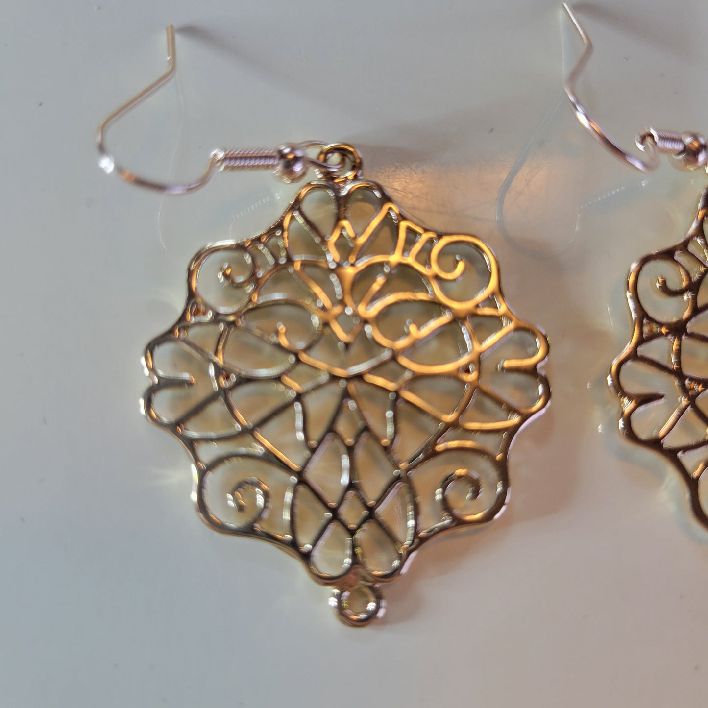 Gold Filigree Earrings