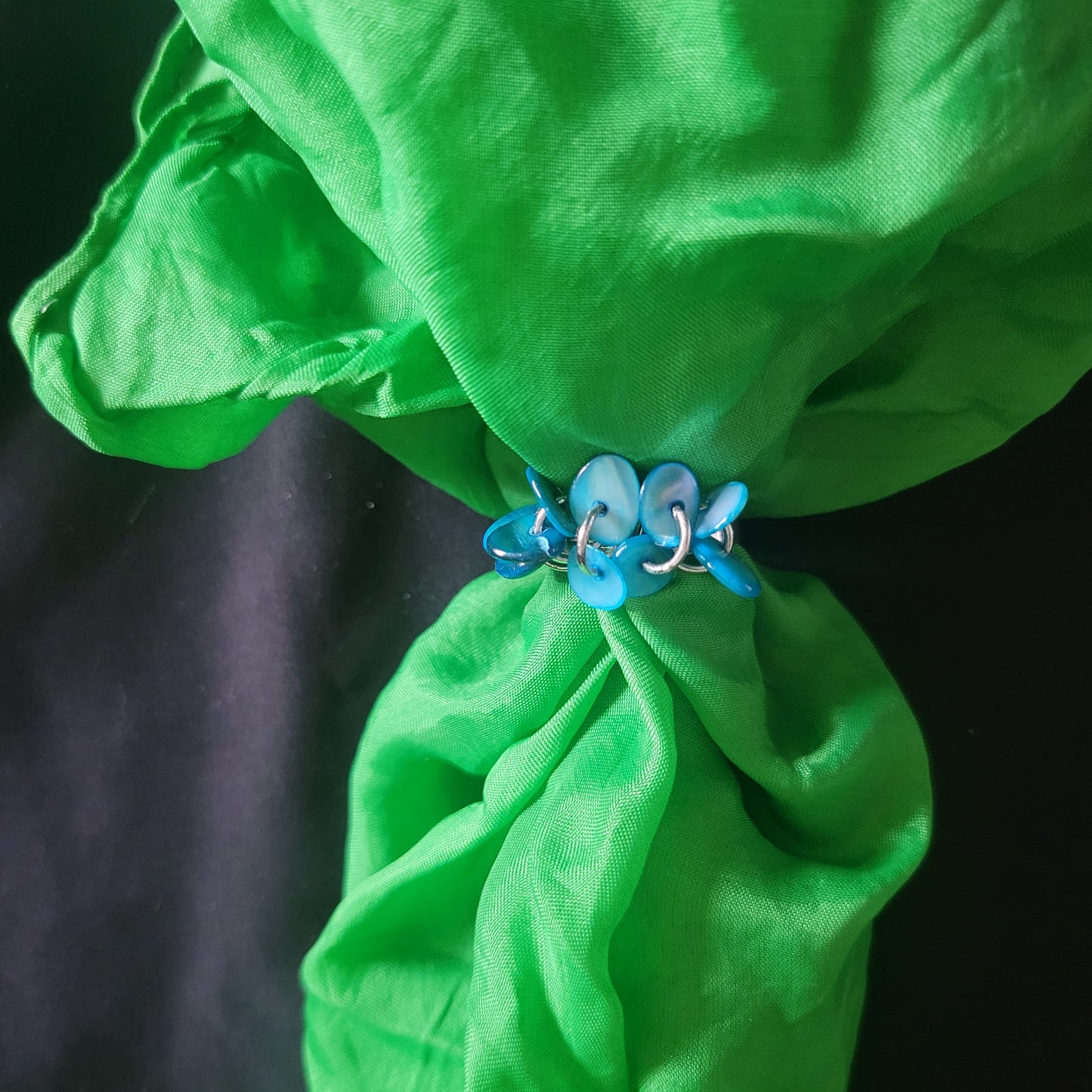 Blue Cluster Ring