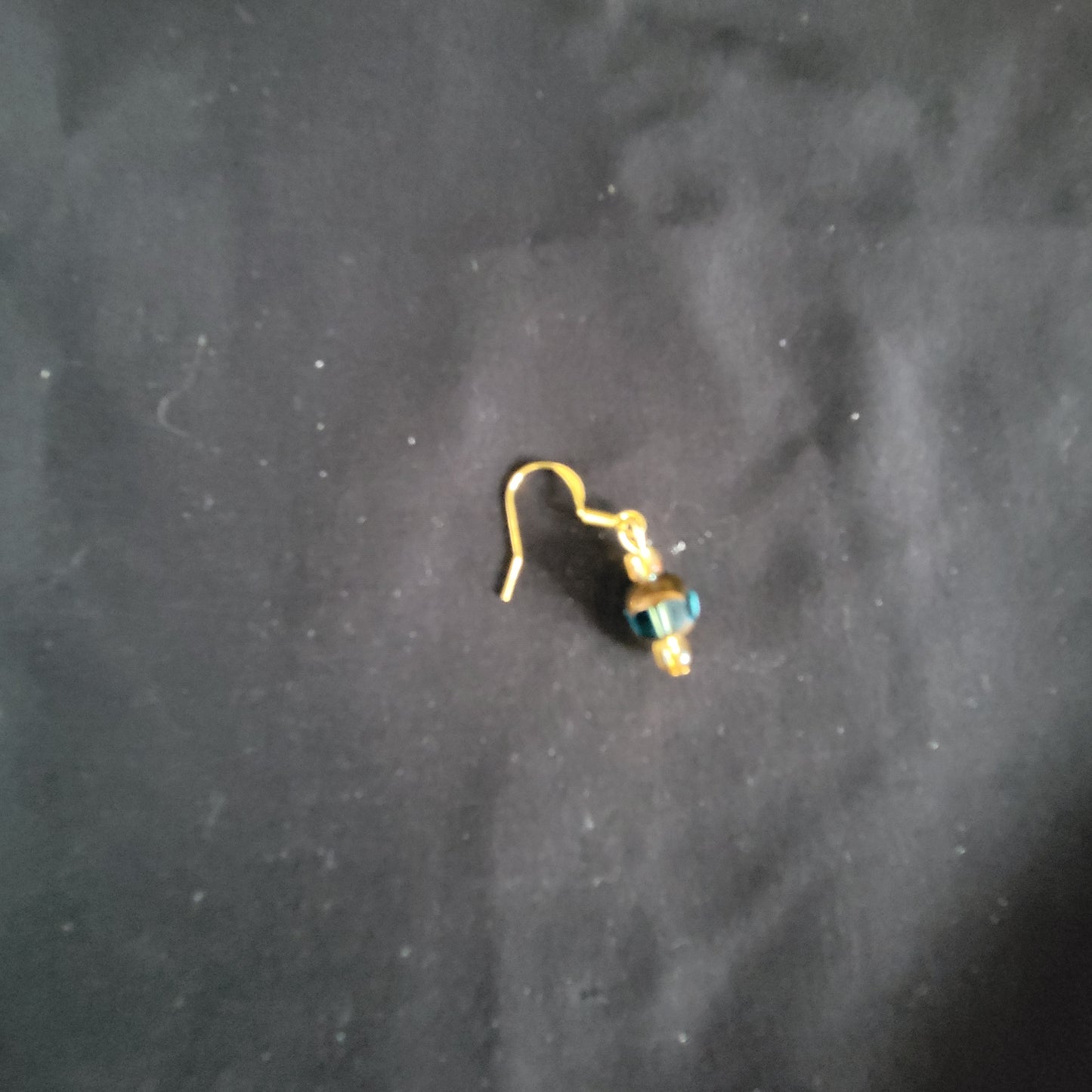 Blue and Gold Earrings