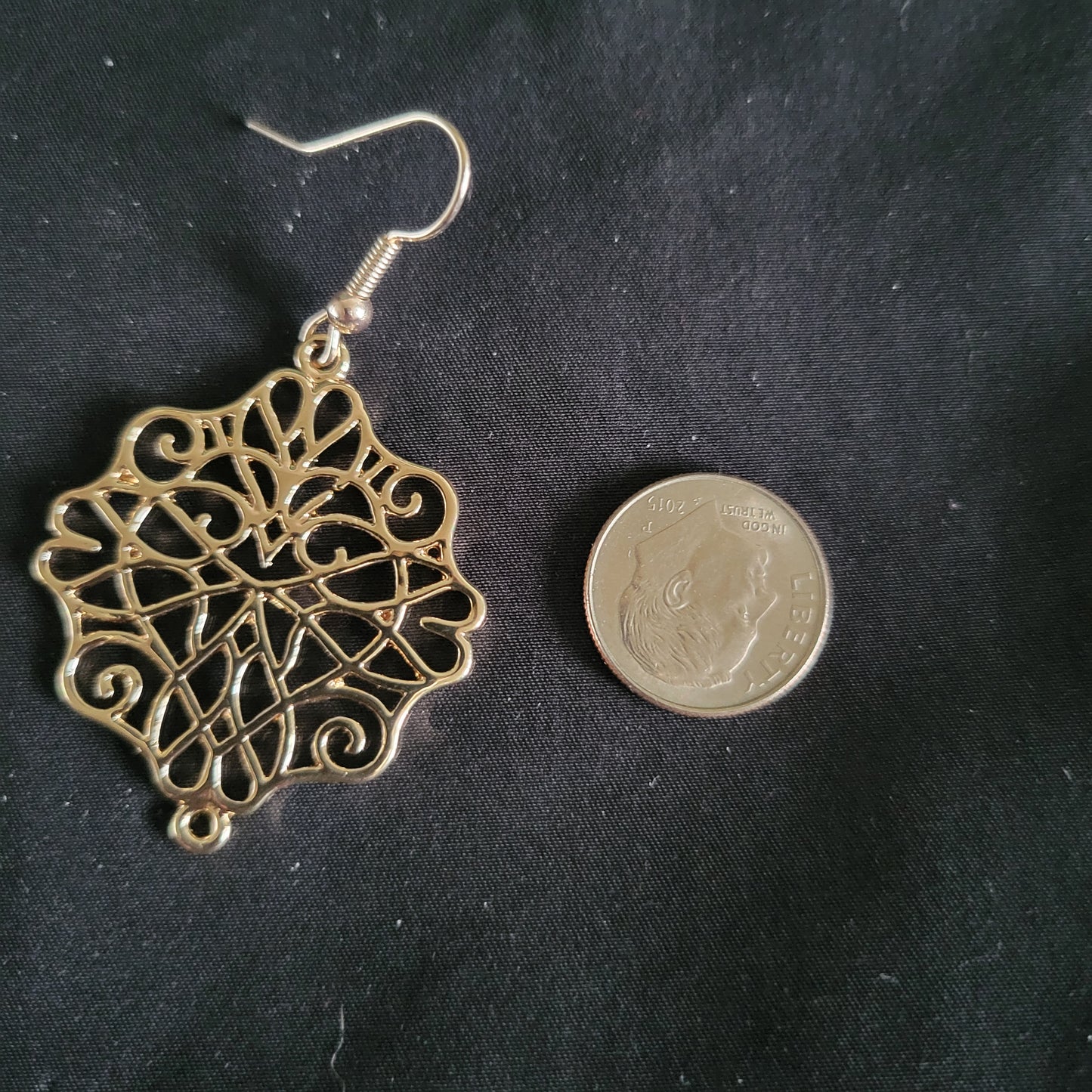 Gold Filigree Earrings