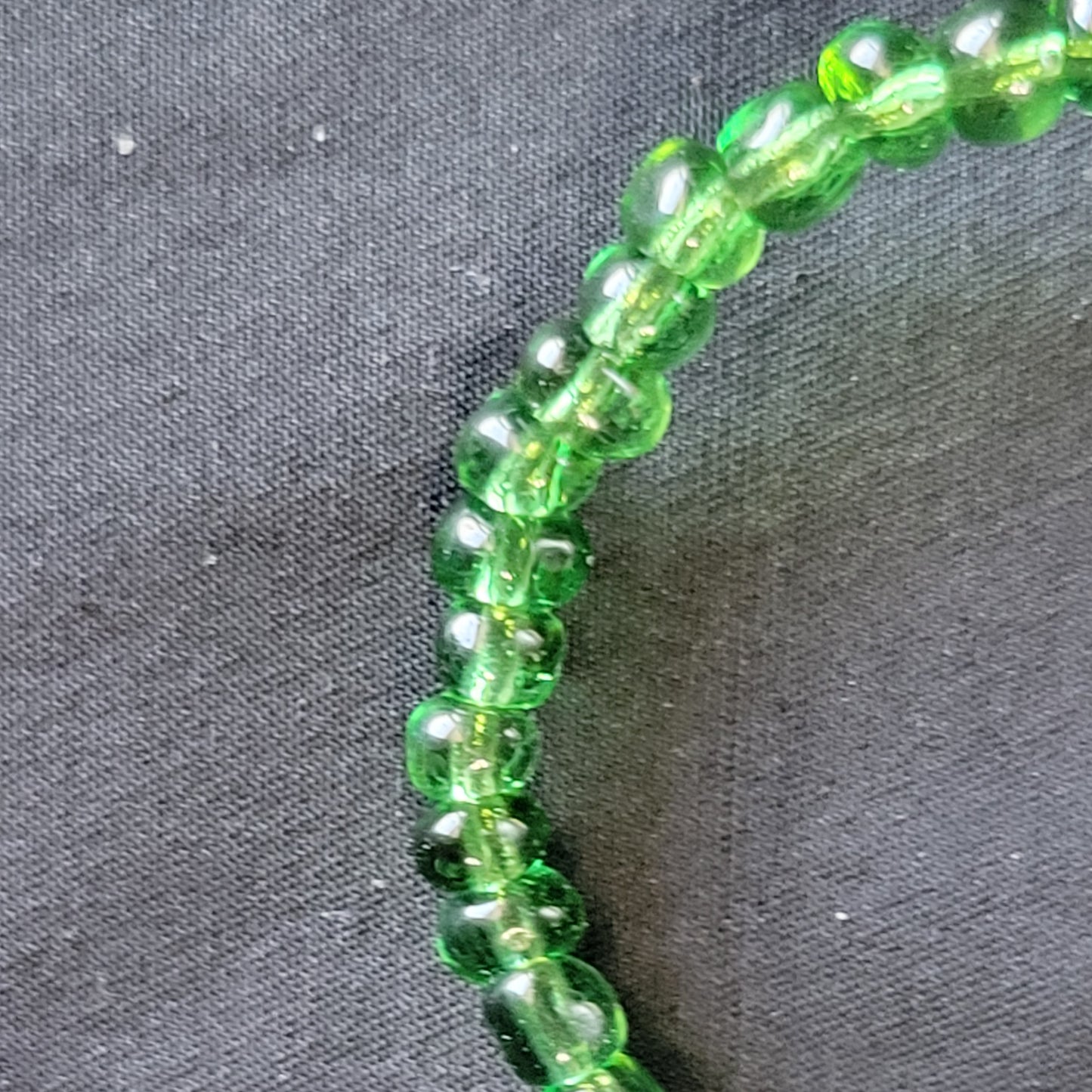 Clover Green Beaded Bracelet