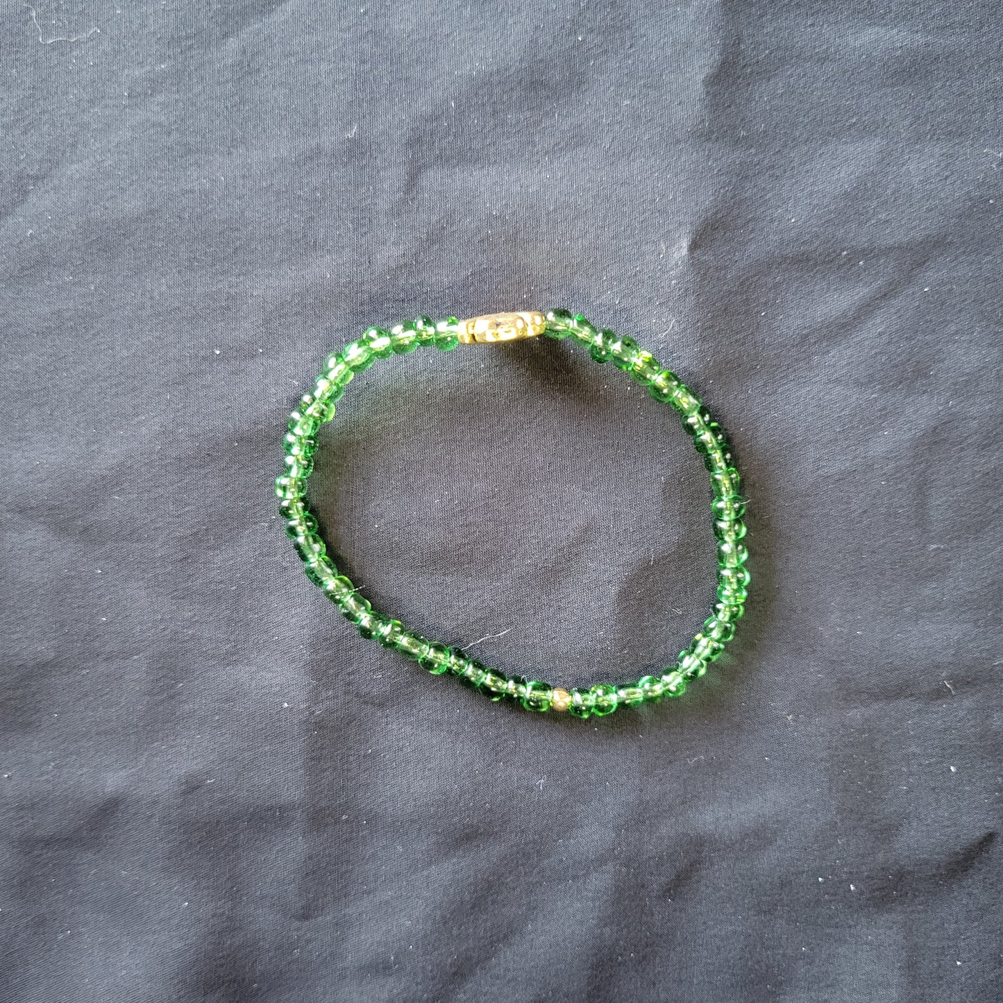 Clover Green Beaded Bracelet