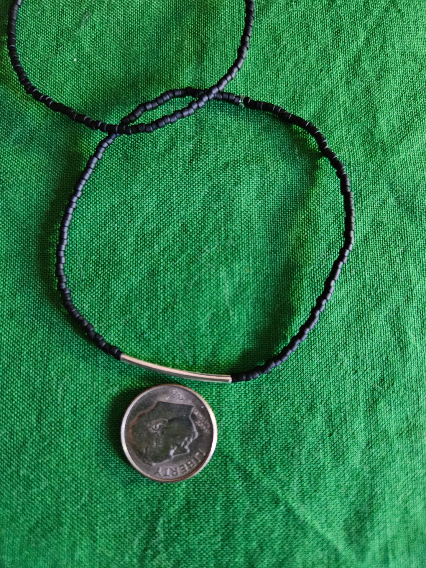 Tube Black Beaded Set