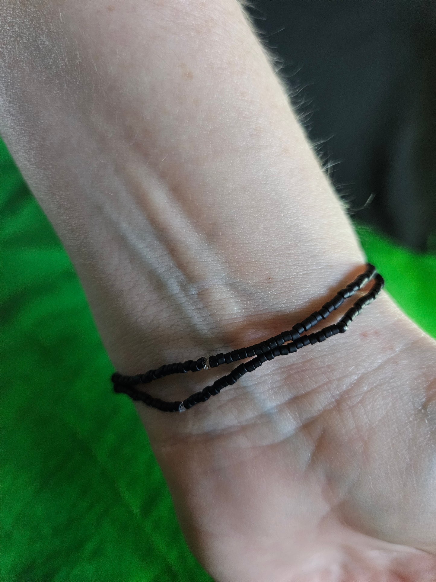 Tube Black Beaded Set