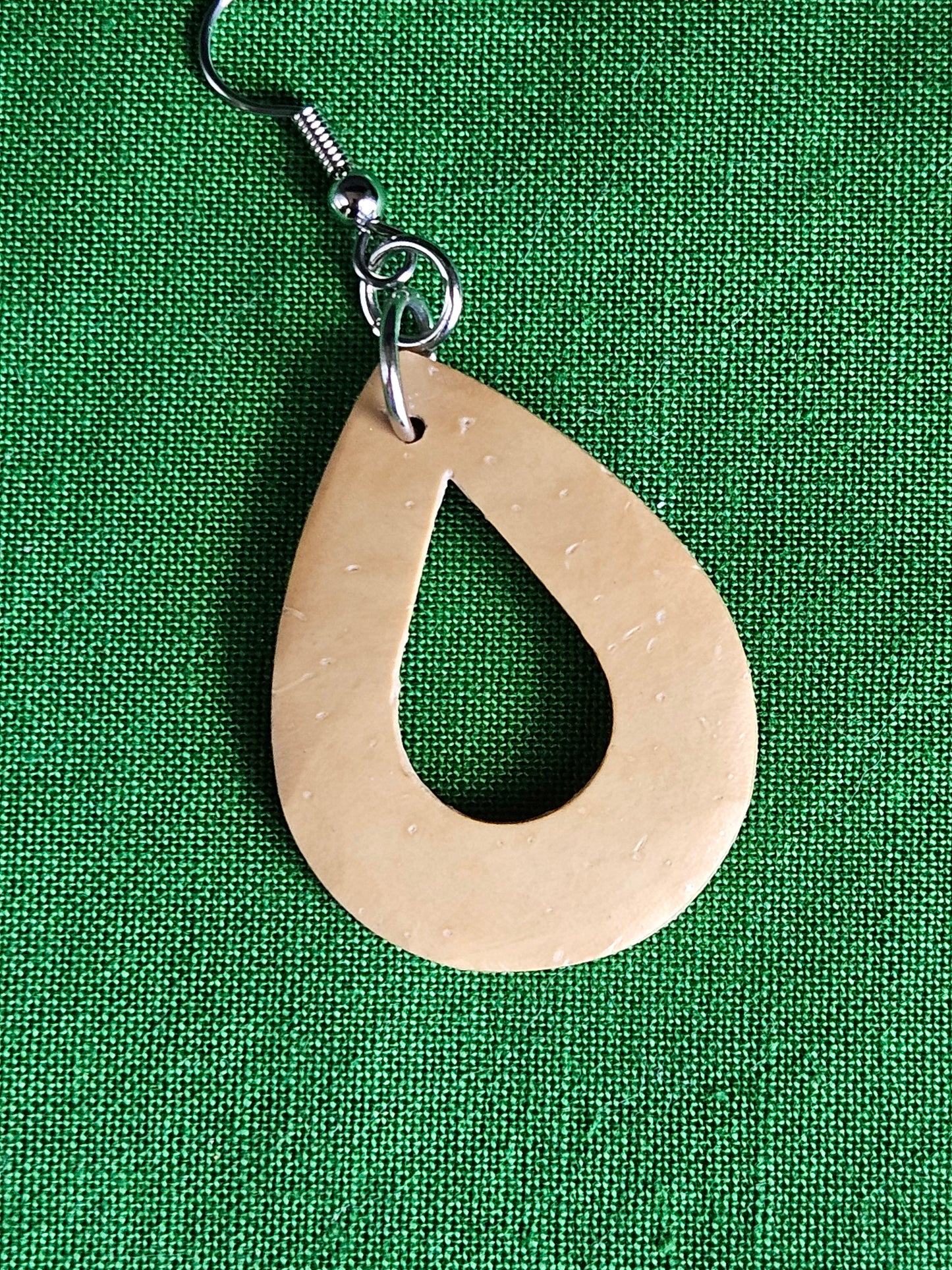 Wood Teardrop Earrings
