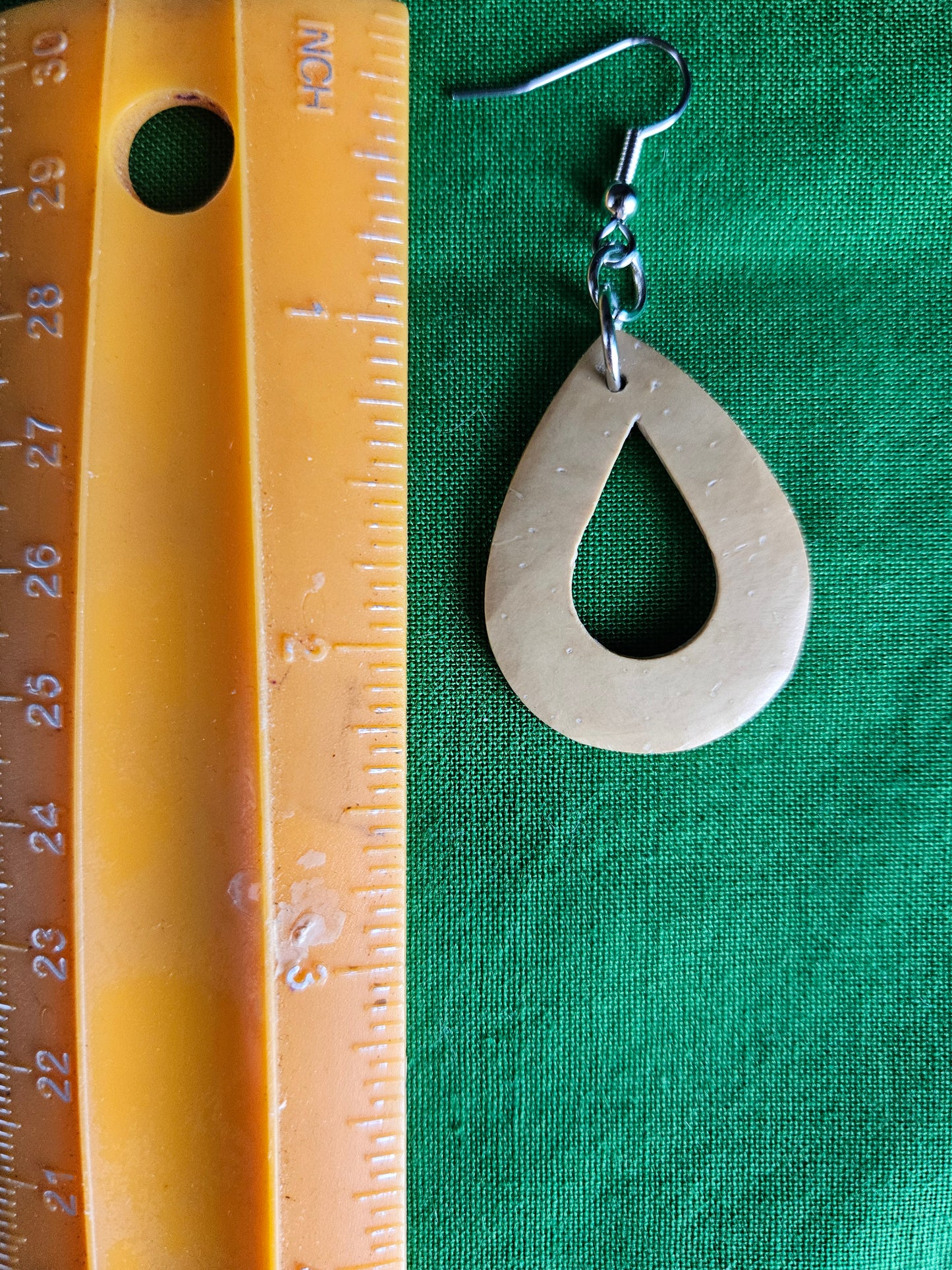 Wood Teardrop Earrings
