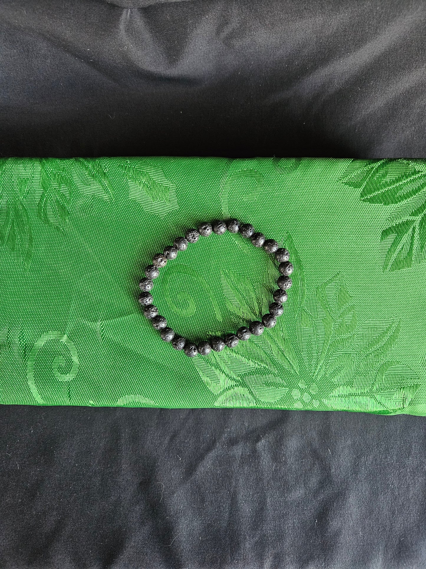 Lava Rock Beaded Bracelet