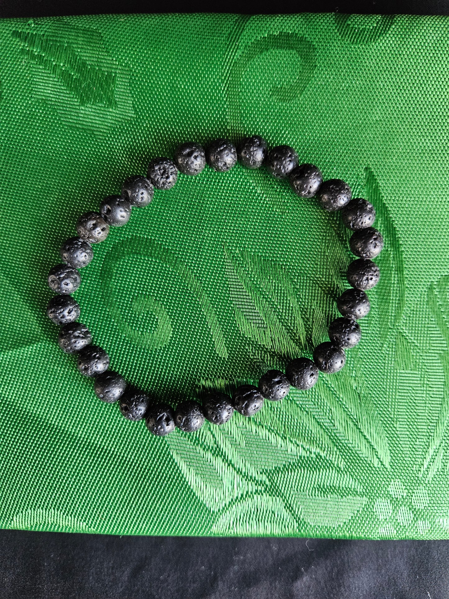 Lava Rock Beaded Bracelet