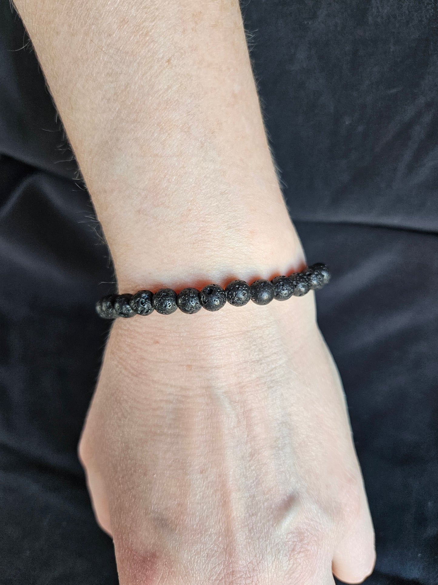 Lava Rock Beaded Bracelet
