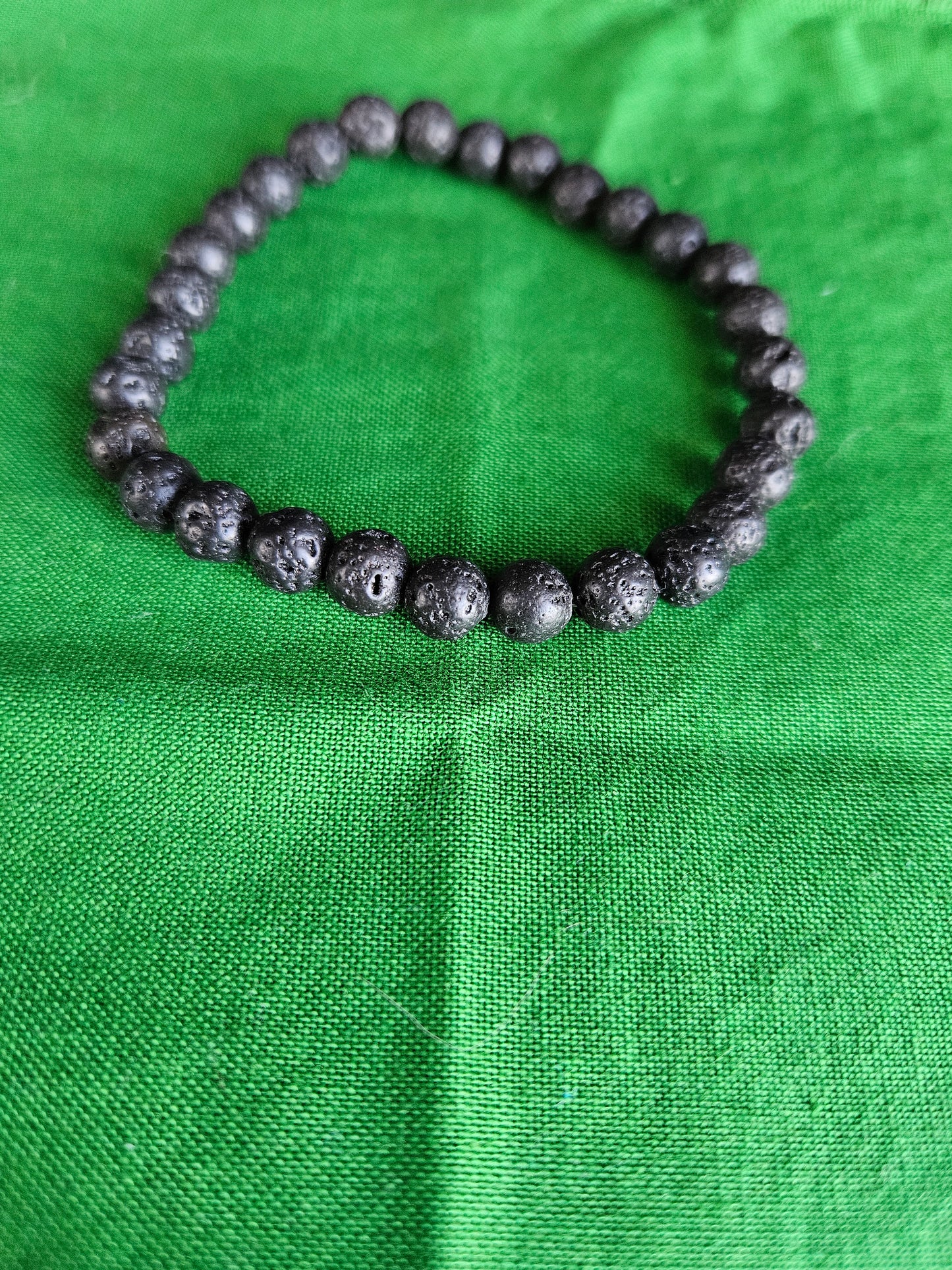 Lava Rock Beaded Bracelet