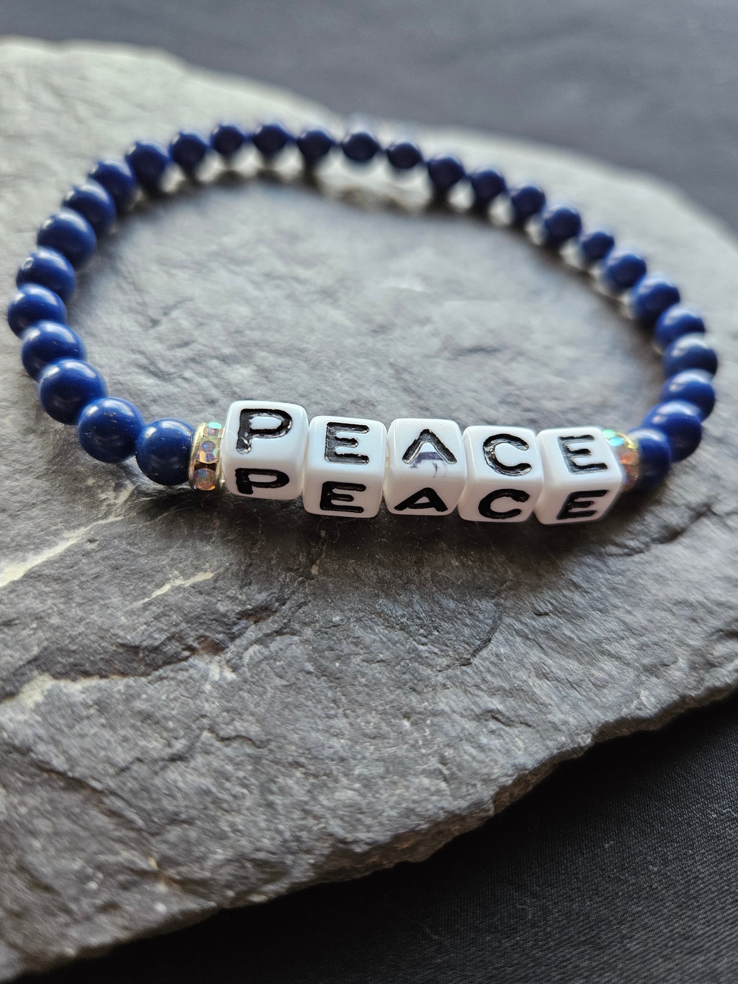 Peace Beaded Bracelet
