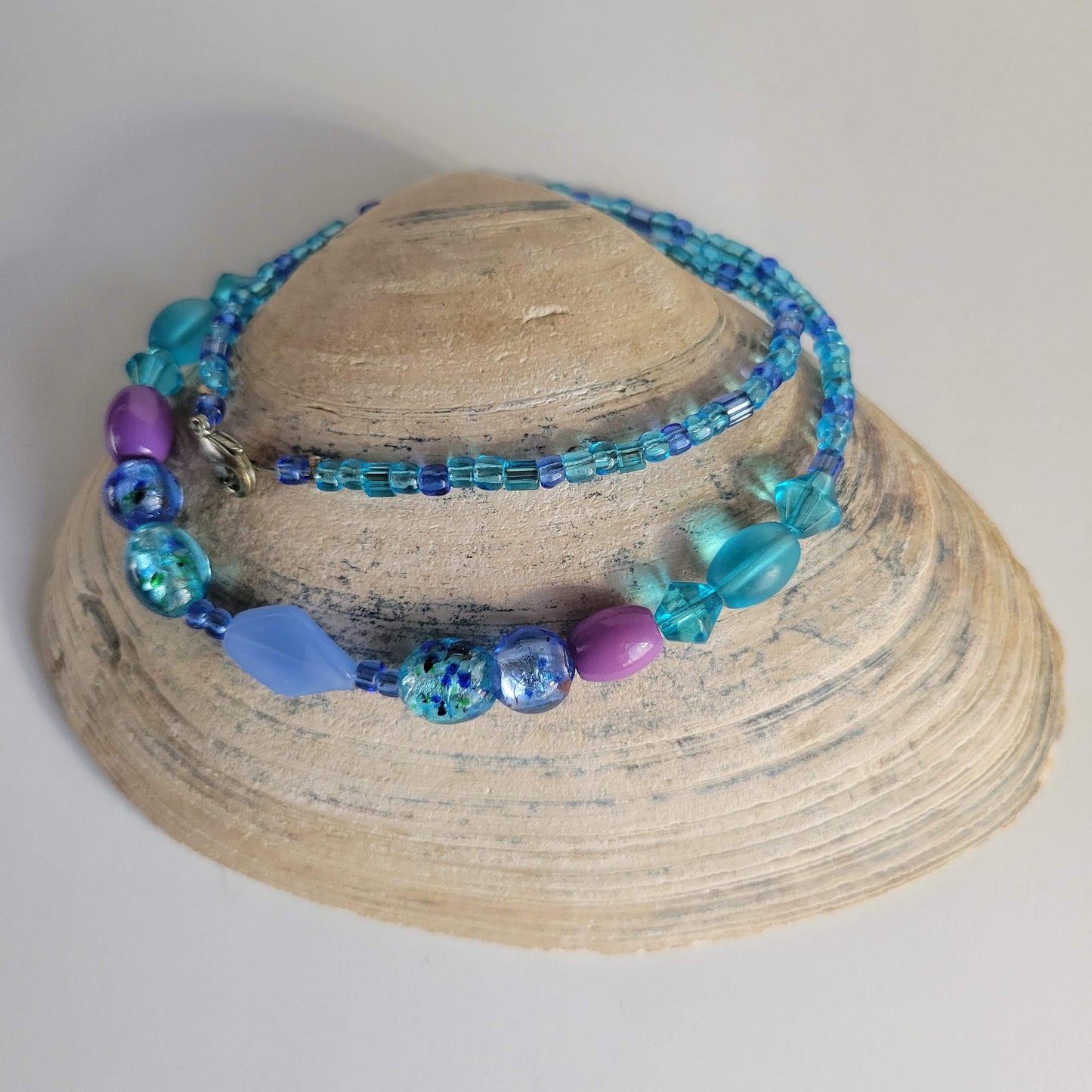 Blue Beaded Necklace