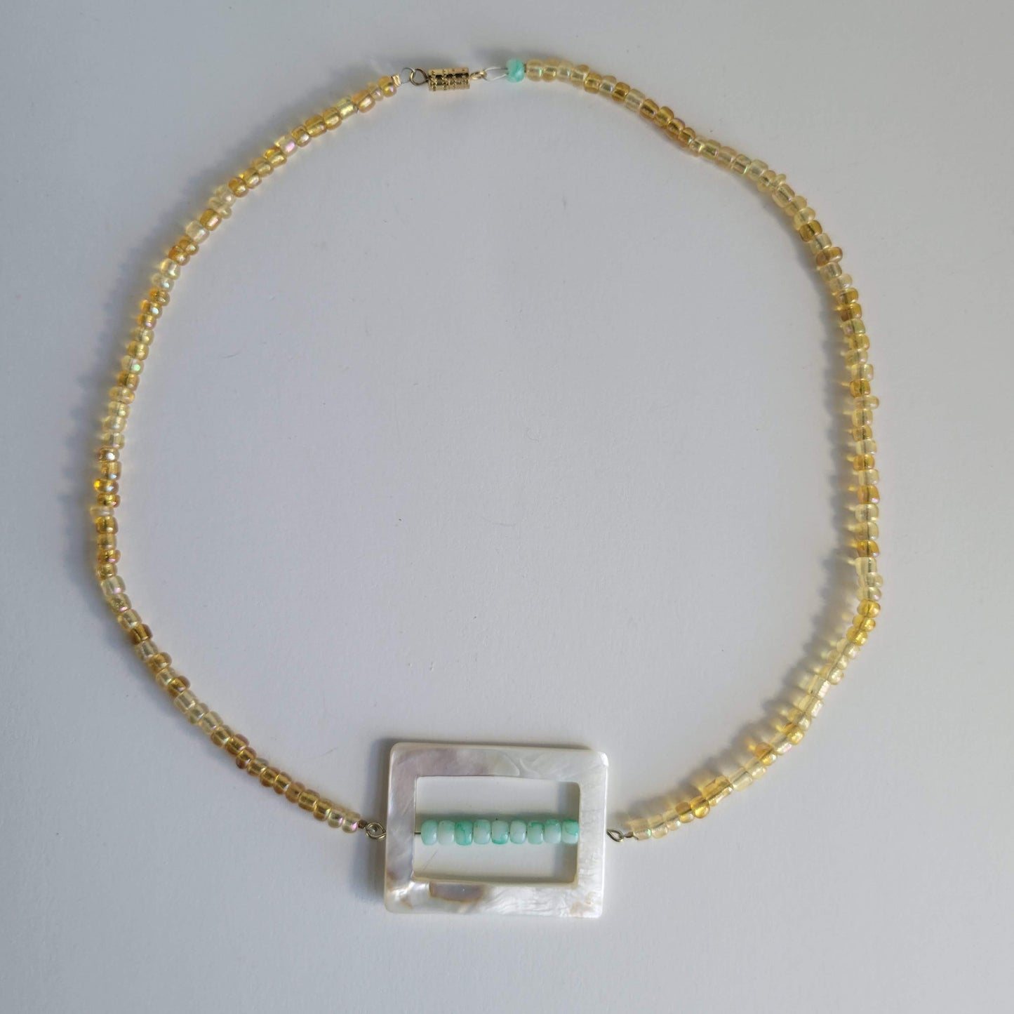 Square Beaded Necklace