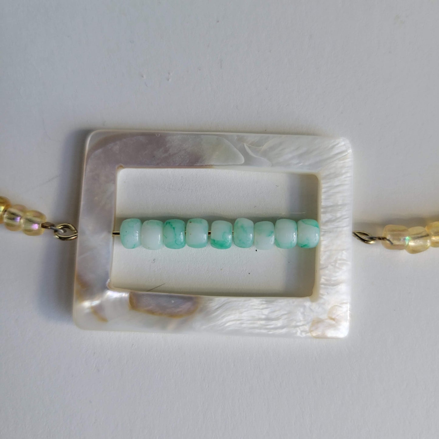 Square Beaded Necklace