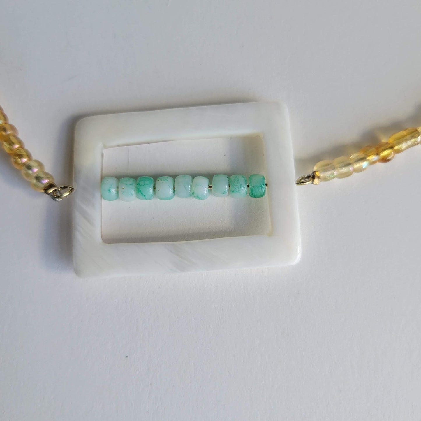 Square Beaded Necklace