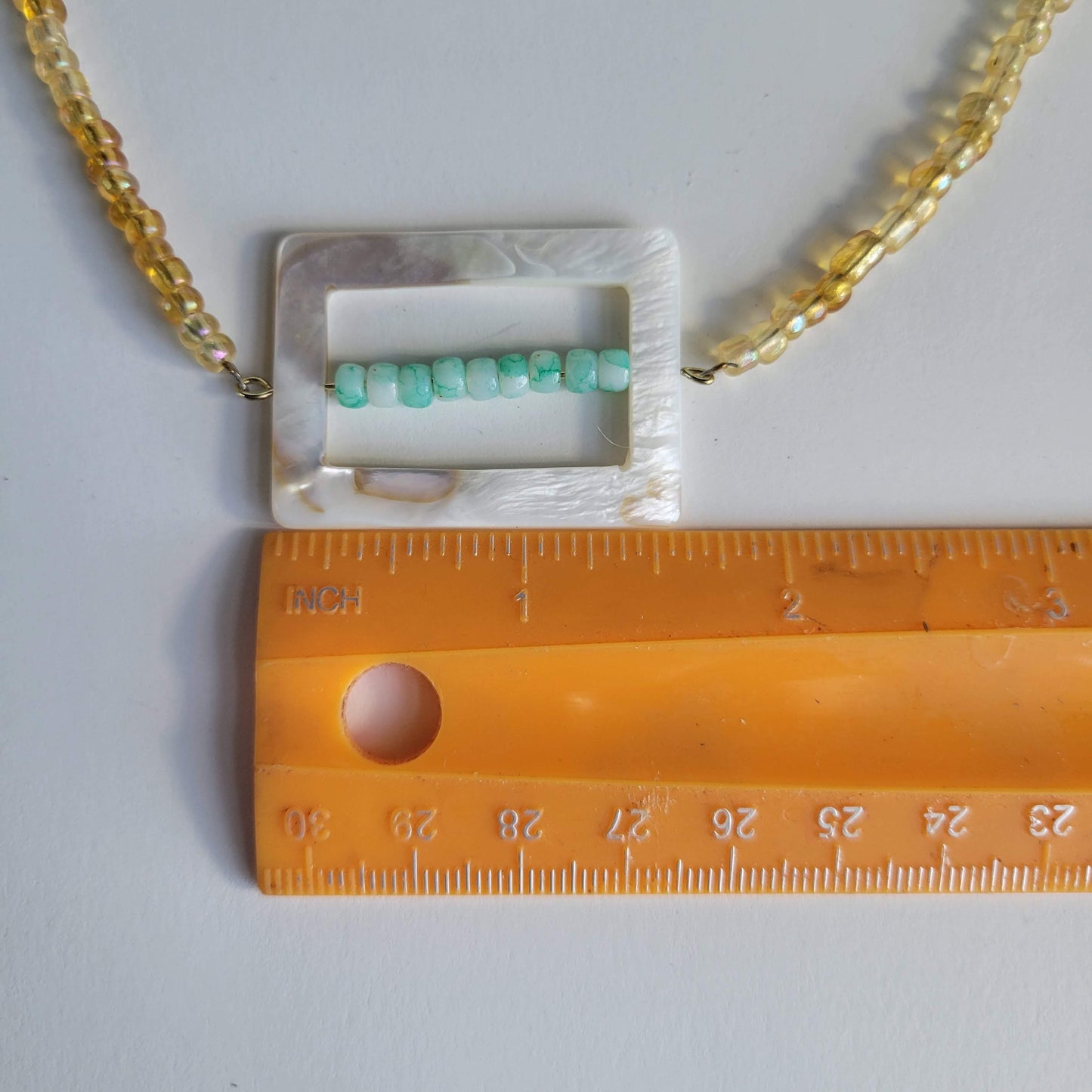 Square Beaded Necklace