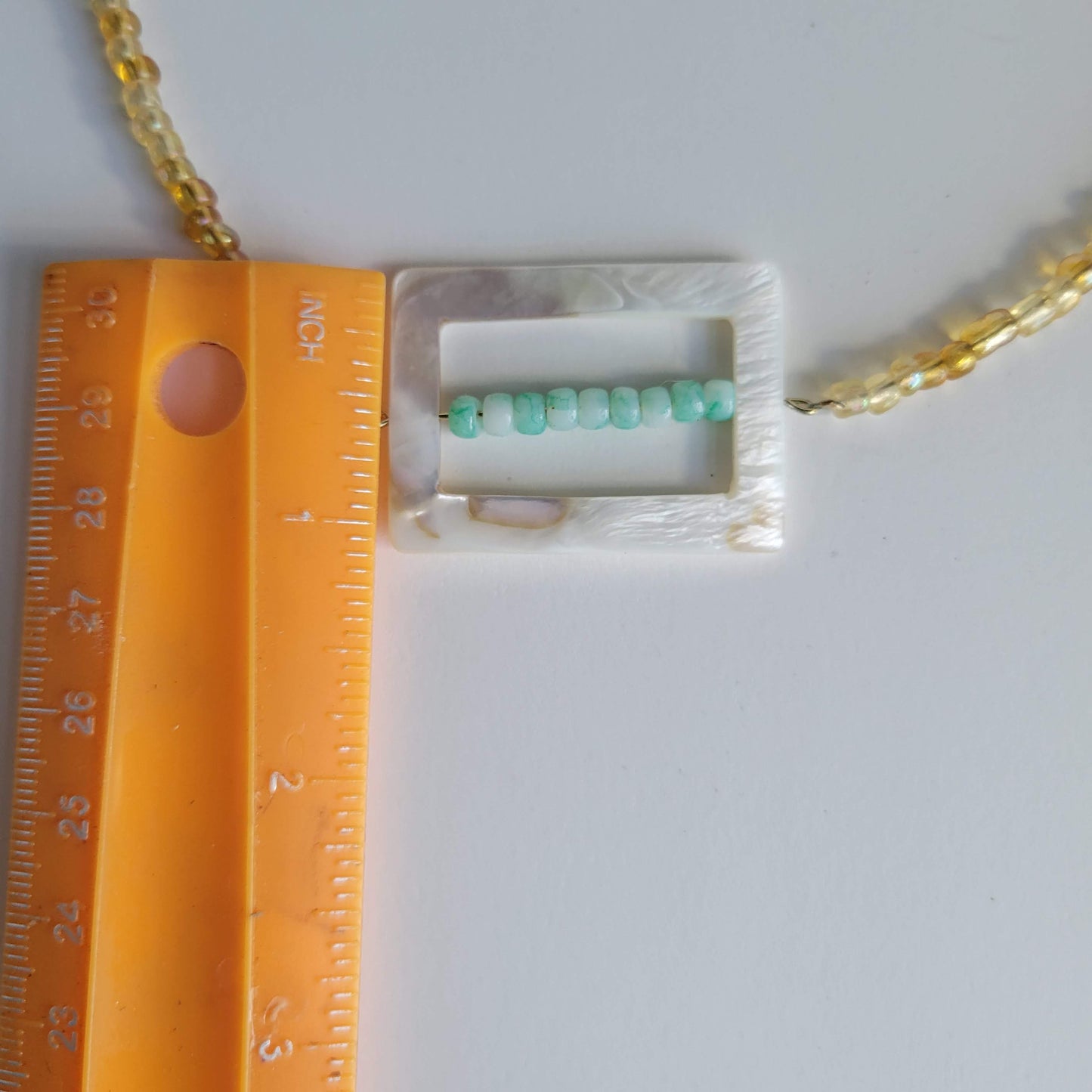 Square Beaded Necklace