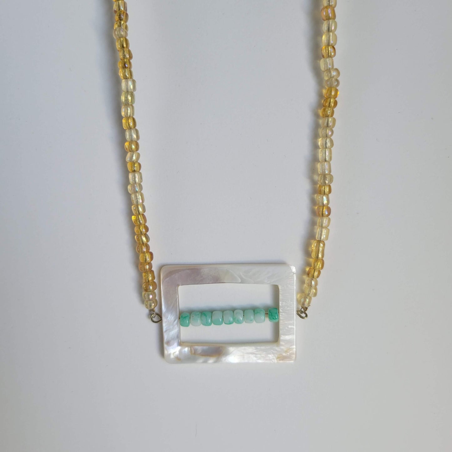 Square Beaded Necklace