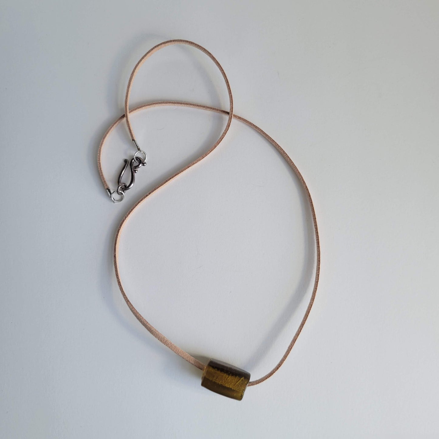 Bead and Leather Necklace