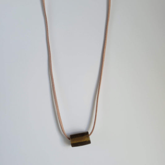 Bead and Leather Necklace