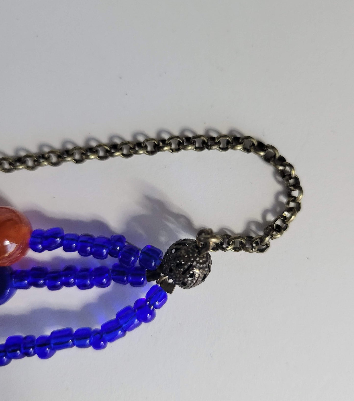 Starfish Beaded Chain Necklace