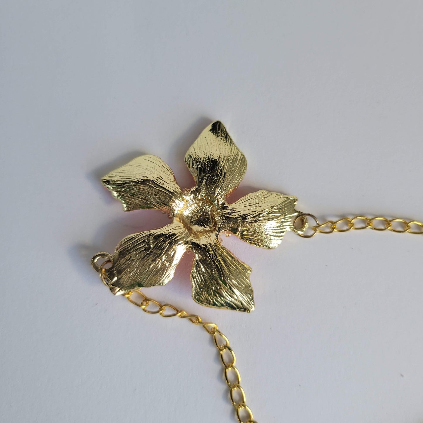 Hot Pink Flower Necklace