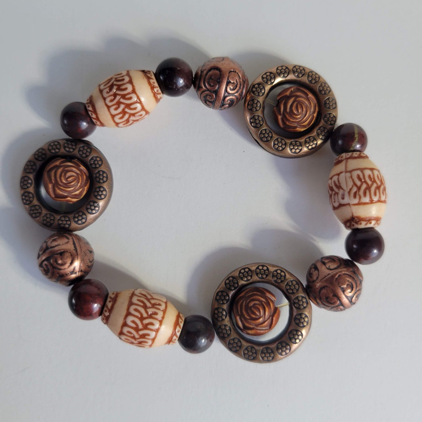 Brown and Copper Jewelry Set