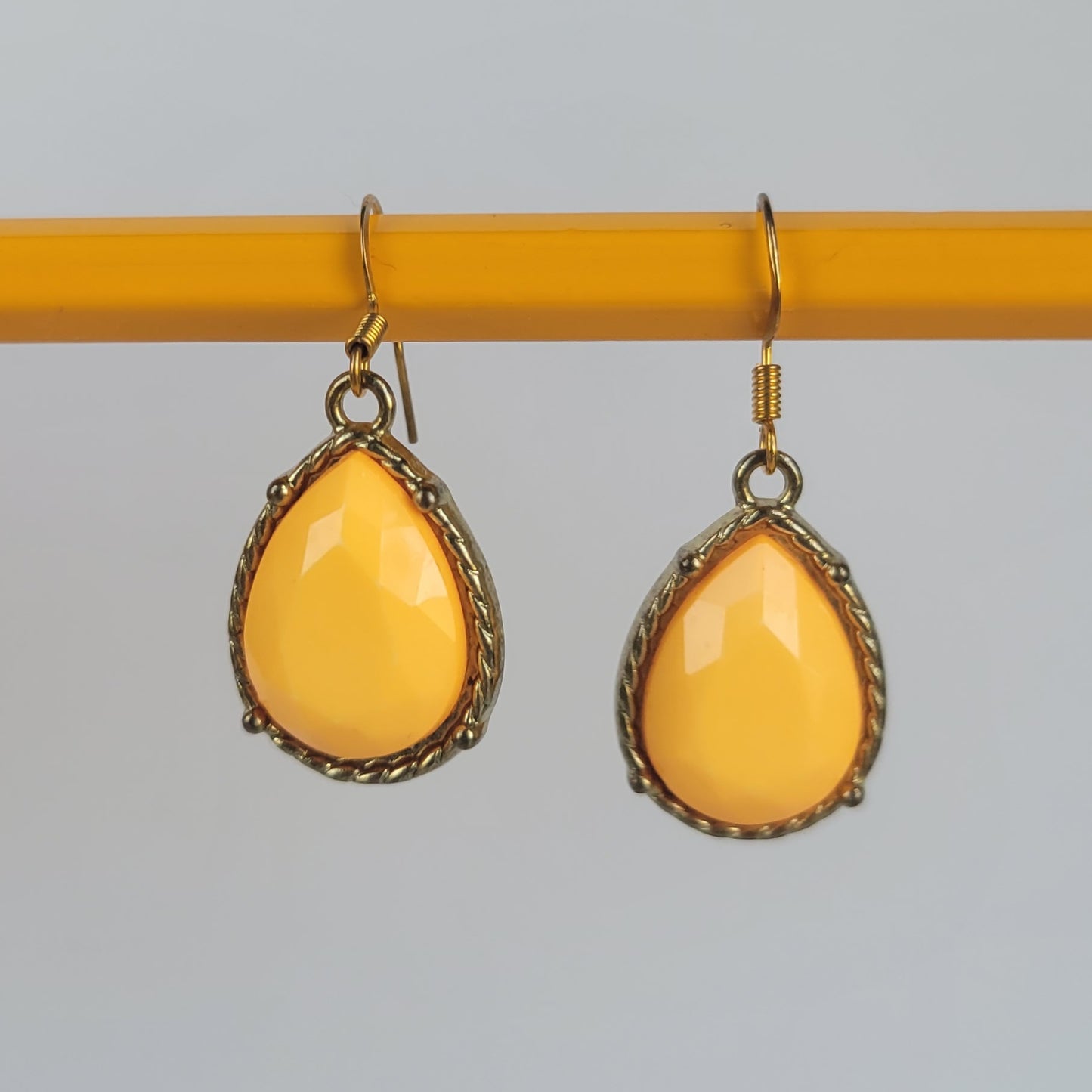 Tangerine Teardrop Earrings