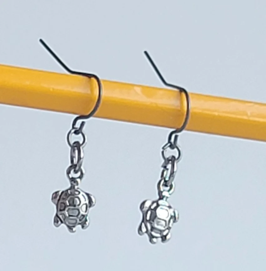 Tiny Turtle Earrings