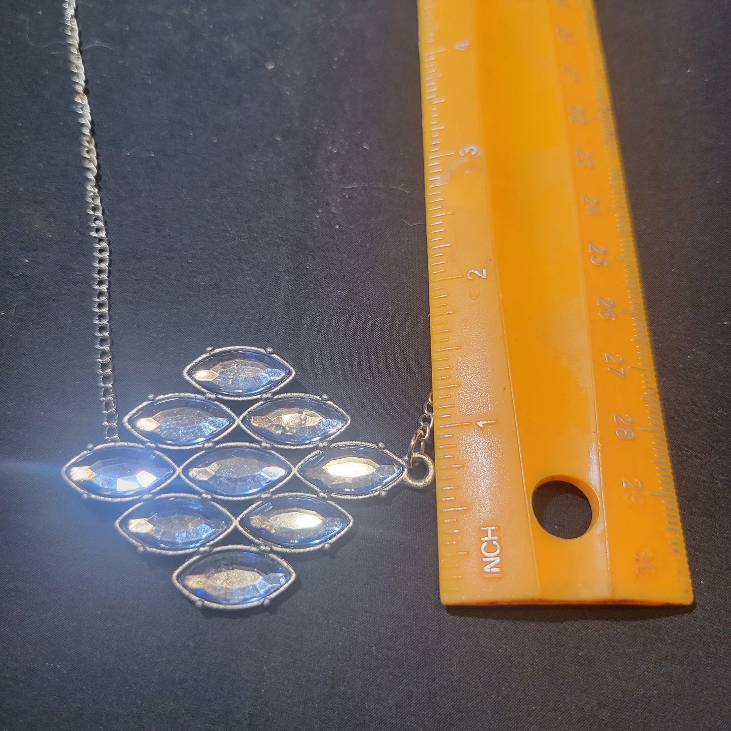 Blue Diamond Pendant Necklace